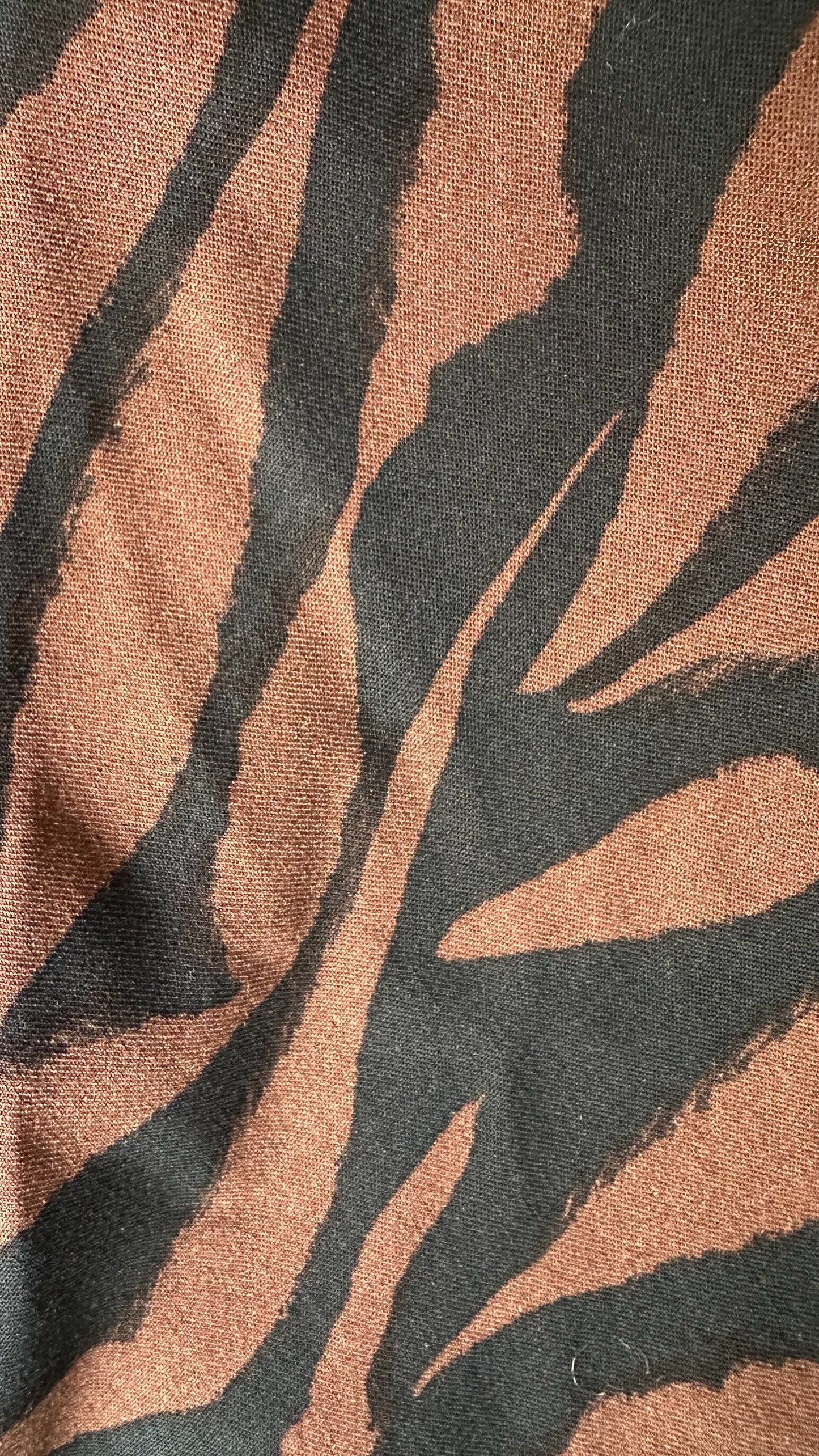 Nobody's child brown tiger midi animal skirt large UK 12 vgc w25