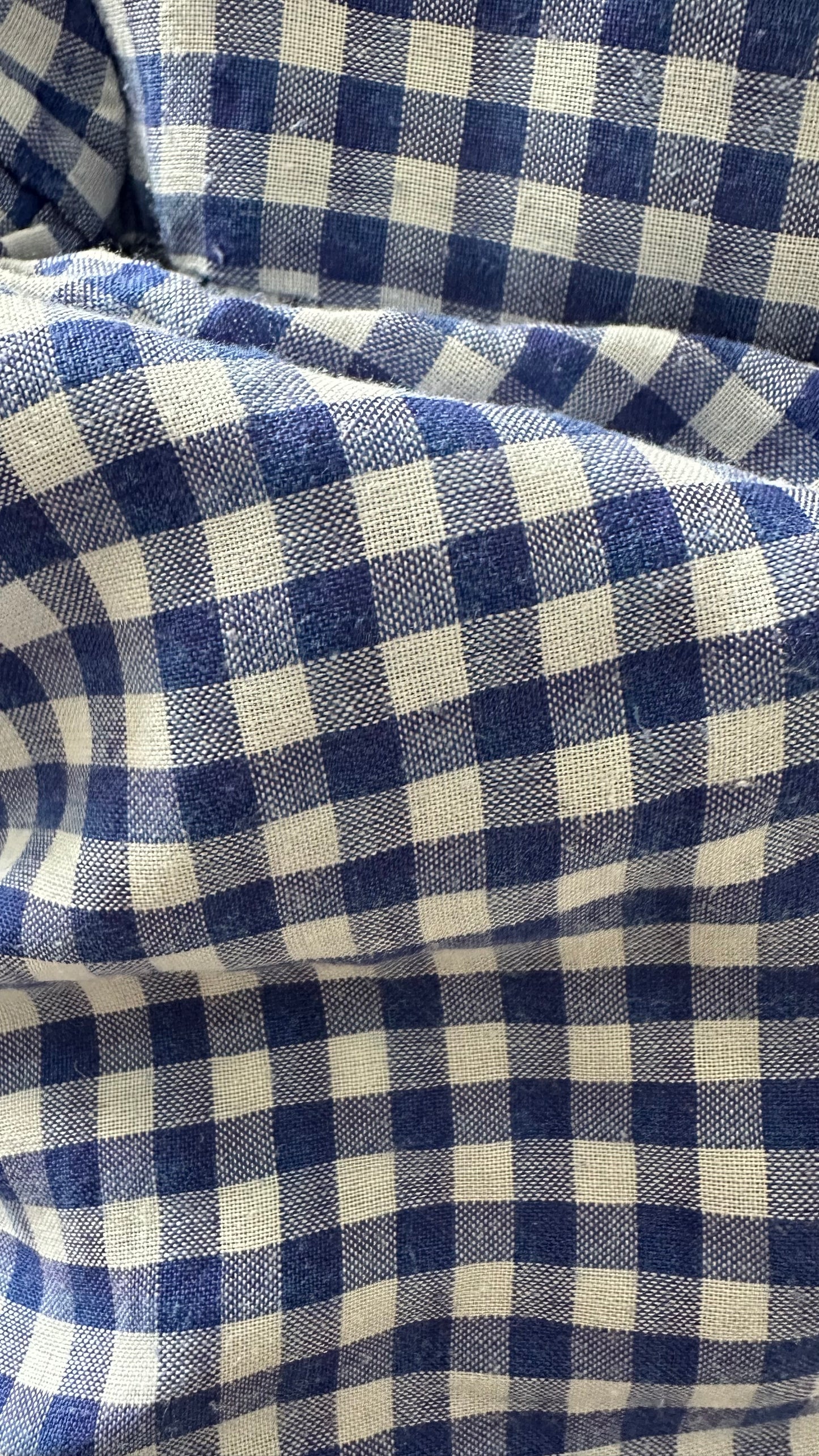 Zara blue white gingham tiered mid length casual dress extra large UK 14 vgc