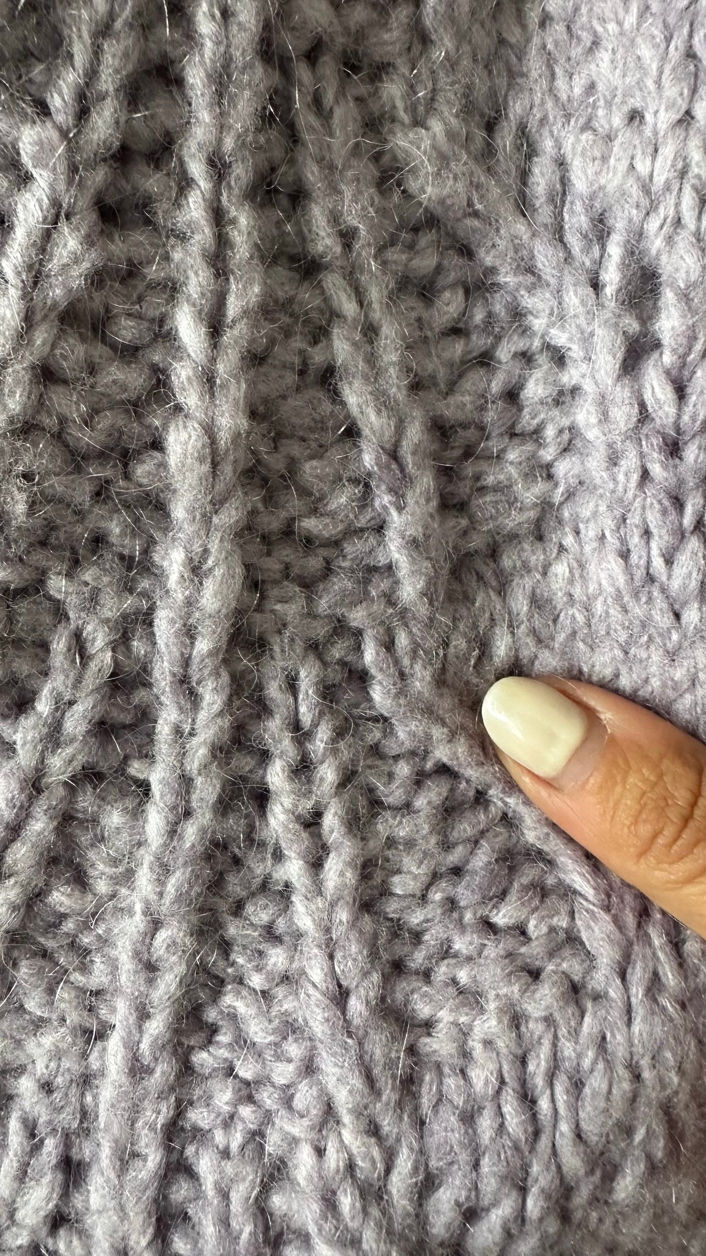 Nine Savannah Miller lilac mohair alpaca wool blend knit jumper large L UK 12 excellent used condition