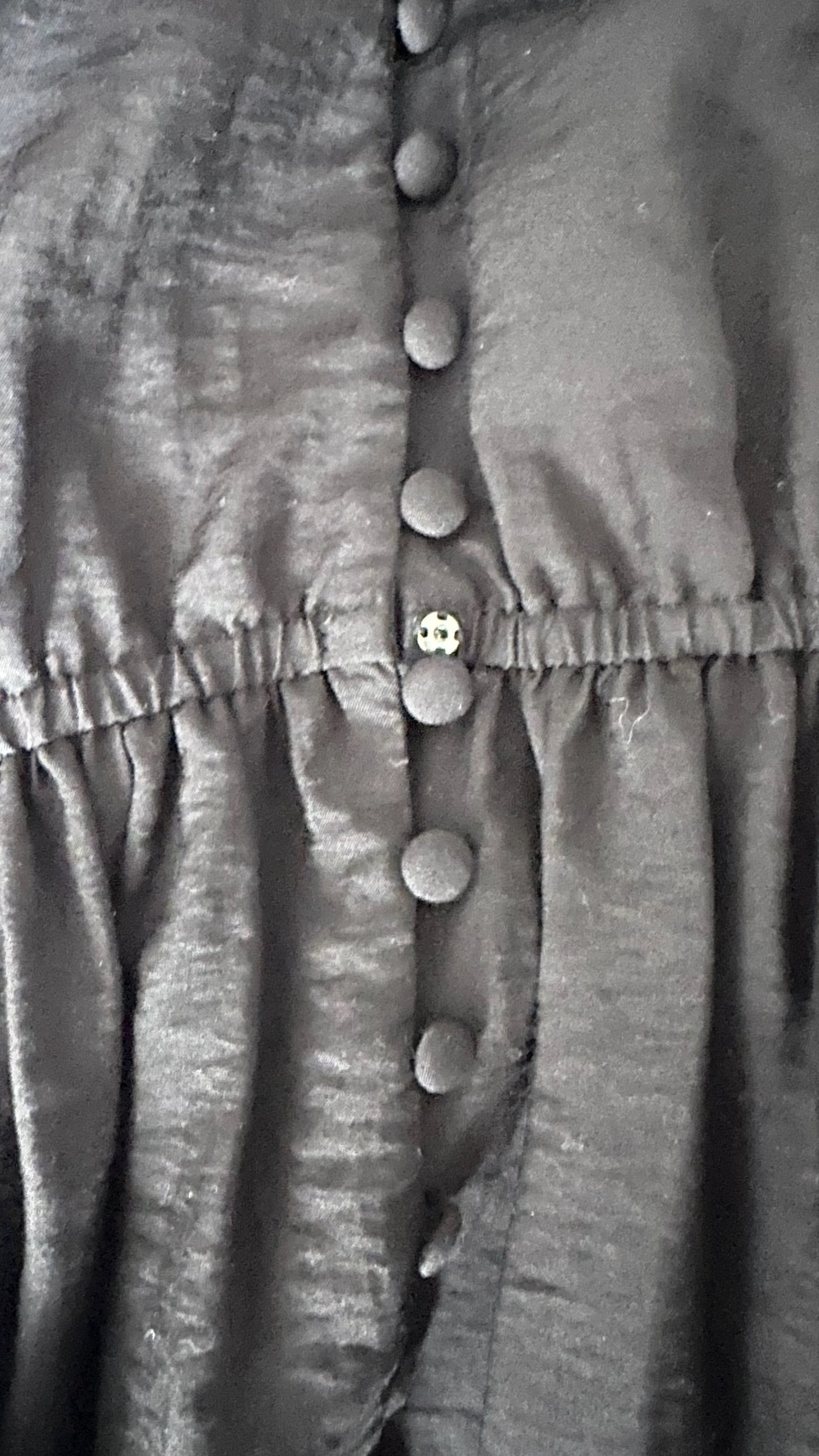& other stories black button up maxi dress UK 12 vgc