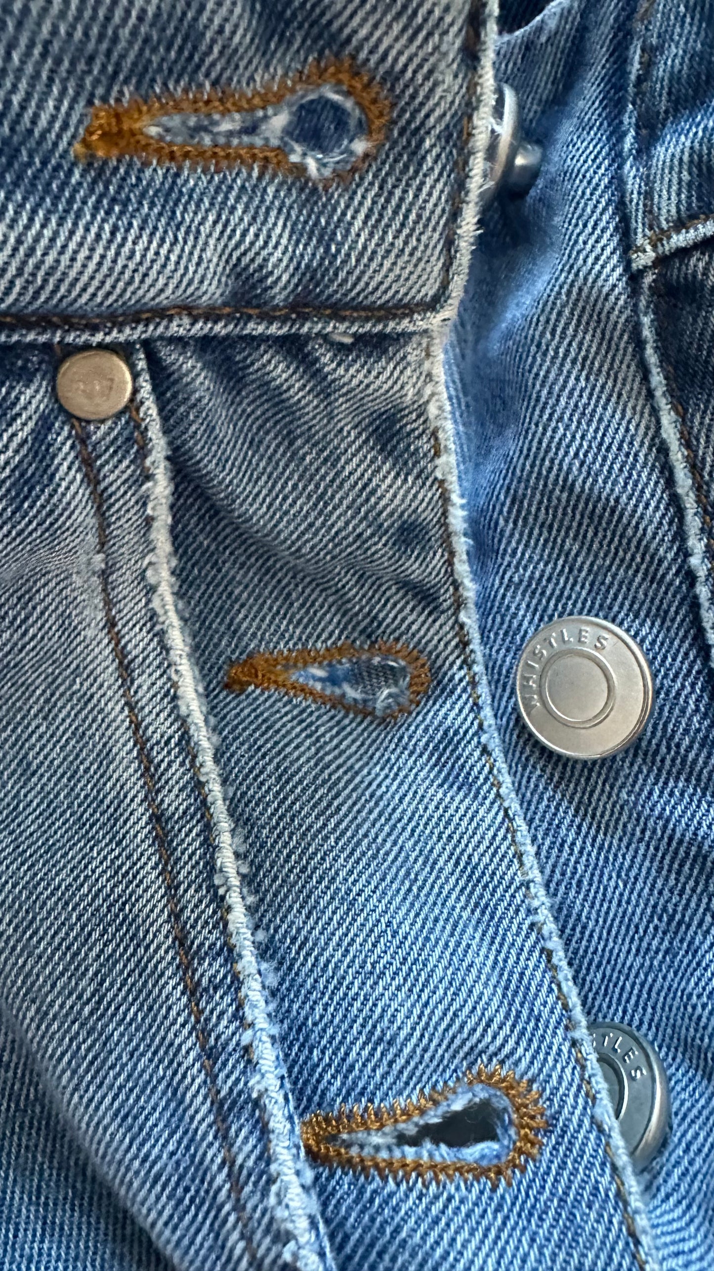 Whistles light blue denim jumpsuit dungarees jeans small medium UK 10 vgc