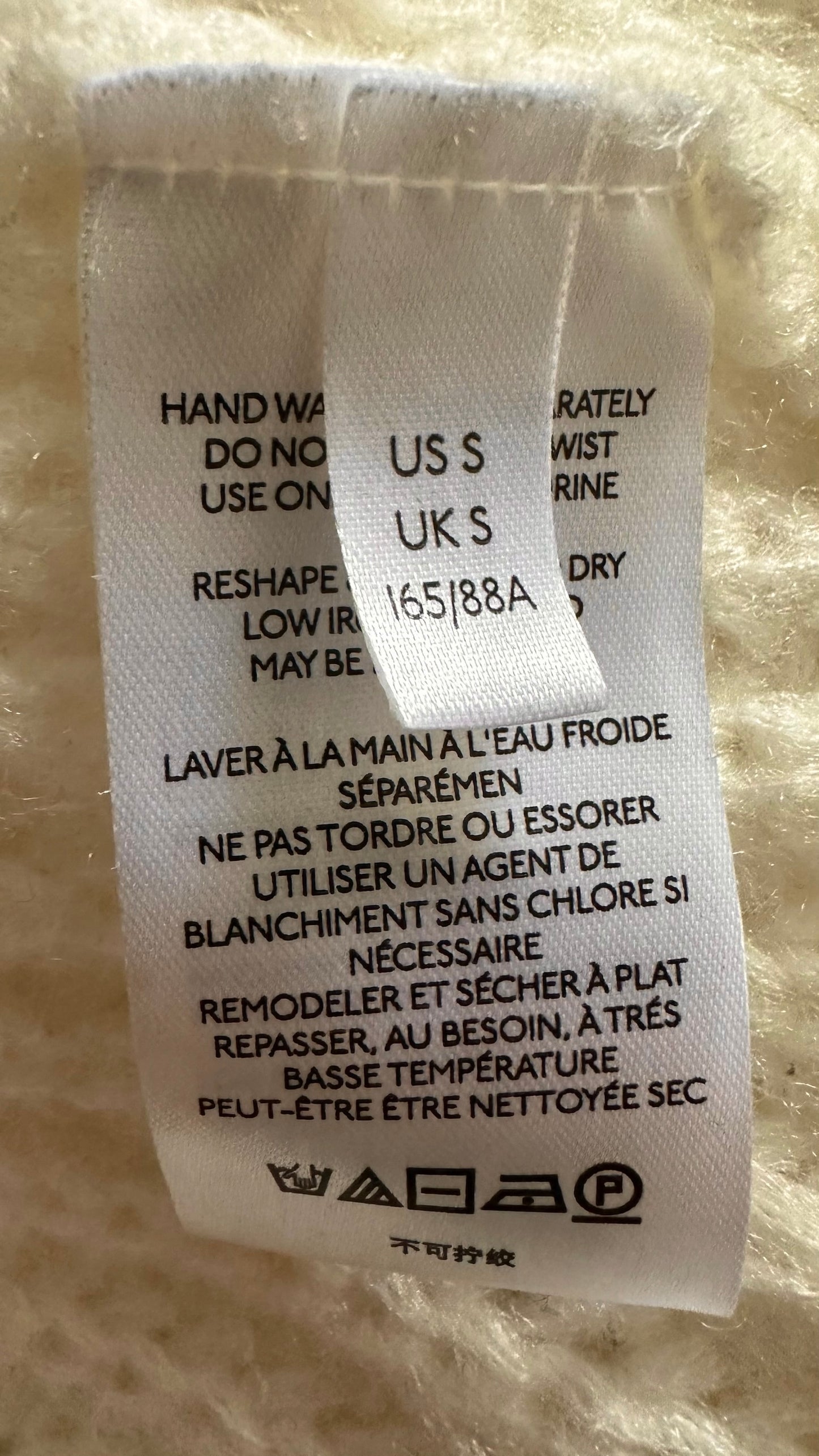 Pilcro @Anthropolgie cream oversized jumper small S UK 10 vgc