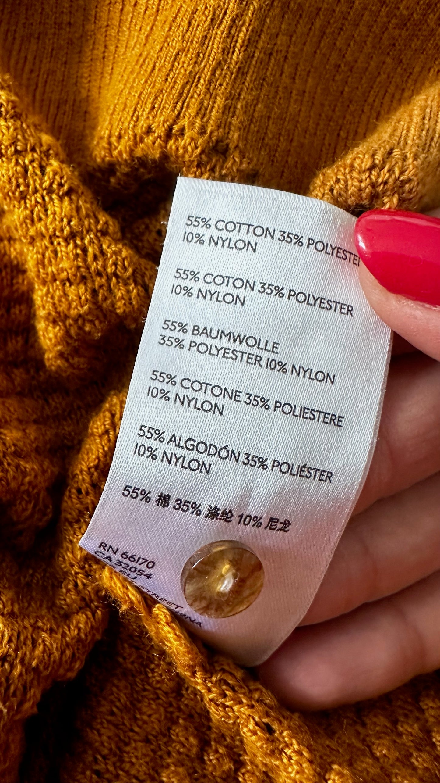 Anthropologie mustard acid yellow crochet knitted top medium UK 10 vgc