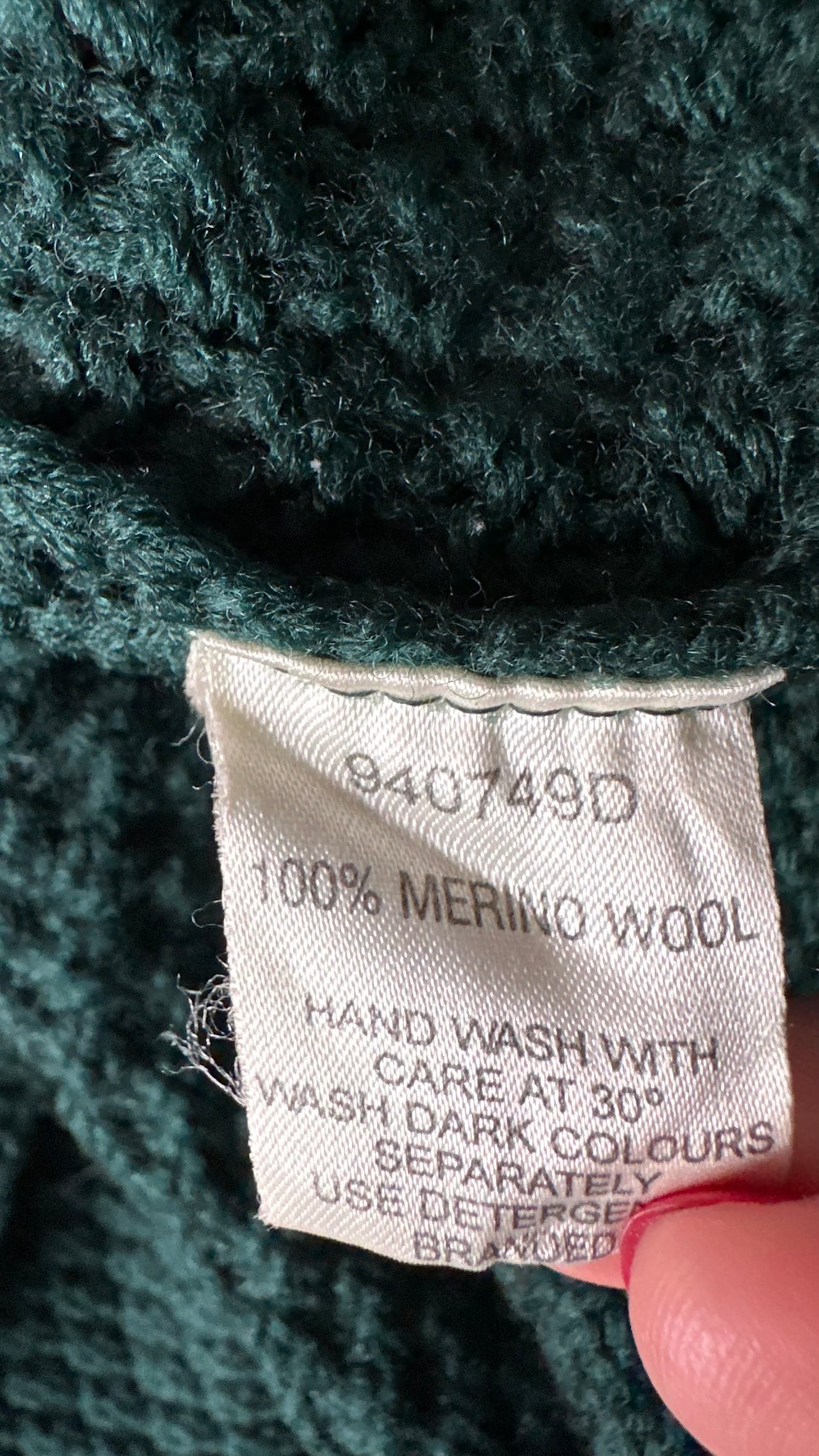Viyella Green knitted merino wool cardigan jumper medium UK 10 vgc w25