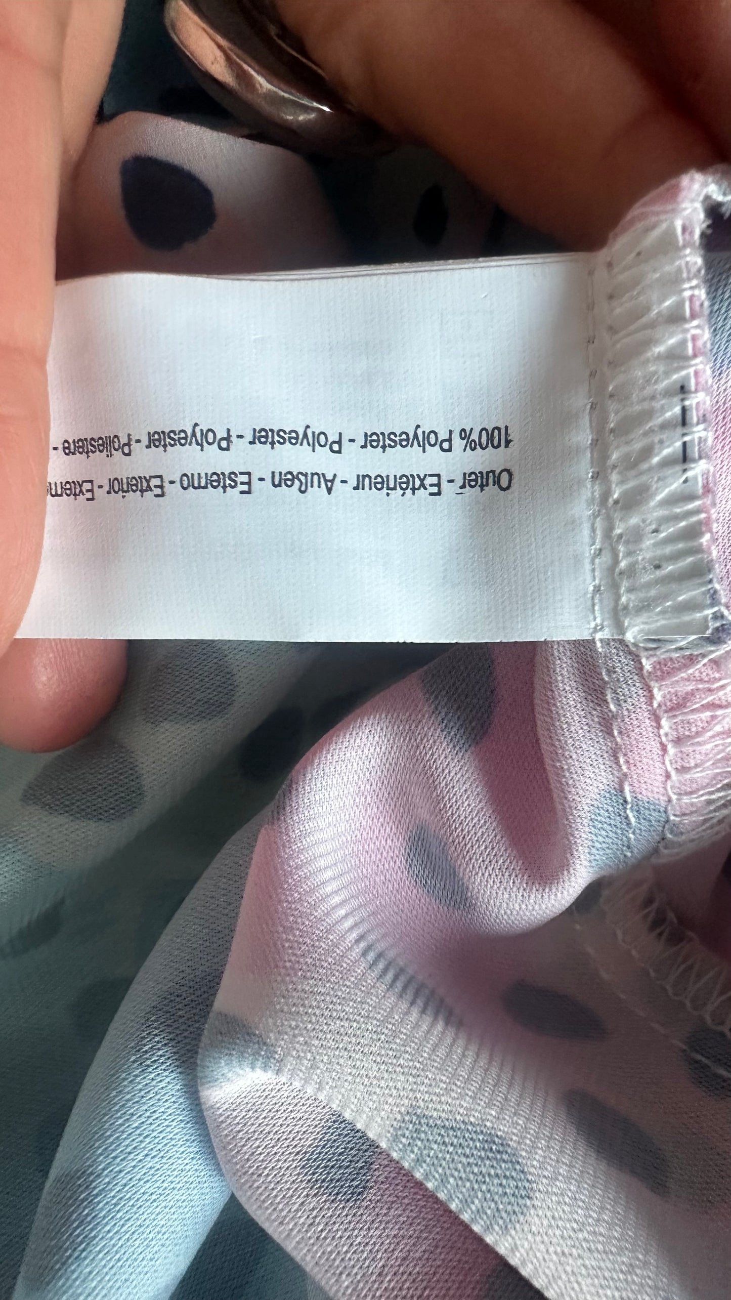 Traffic People multicoloured polka dot kitsch midi long dress small medium UK 10 vgc