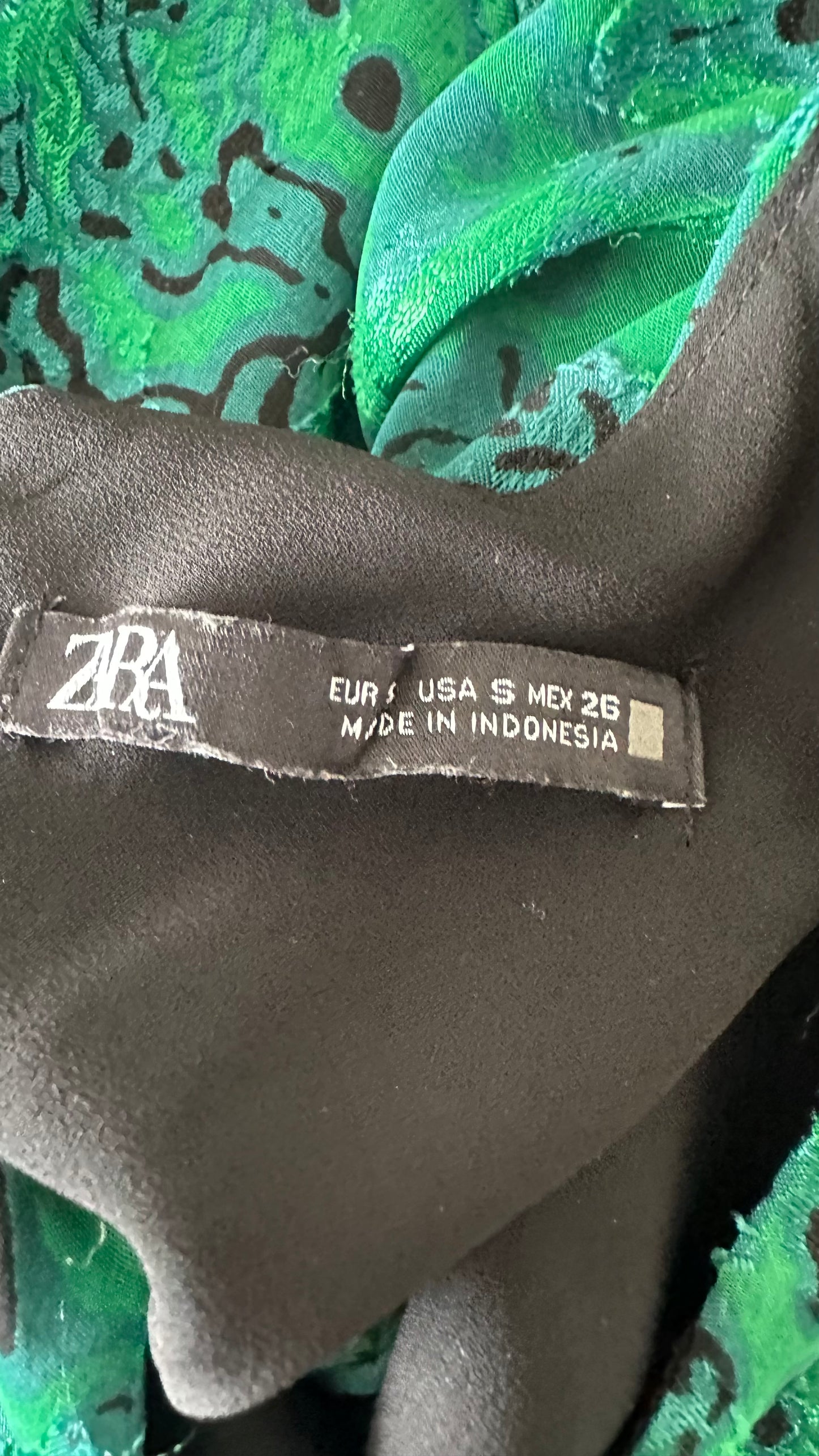Zara emerald green slip midi long dress small event UK 8-10 vgc w25