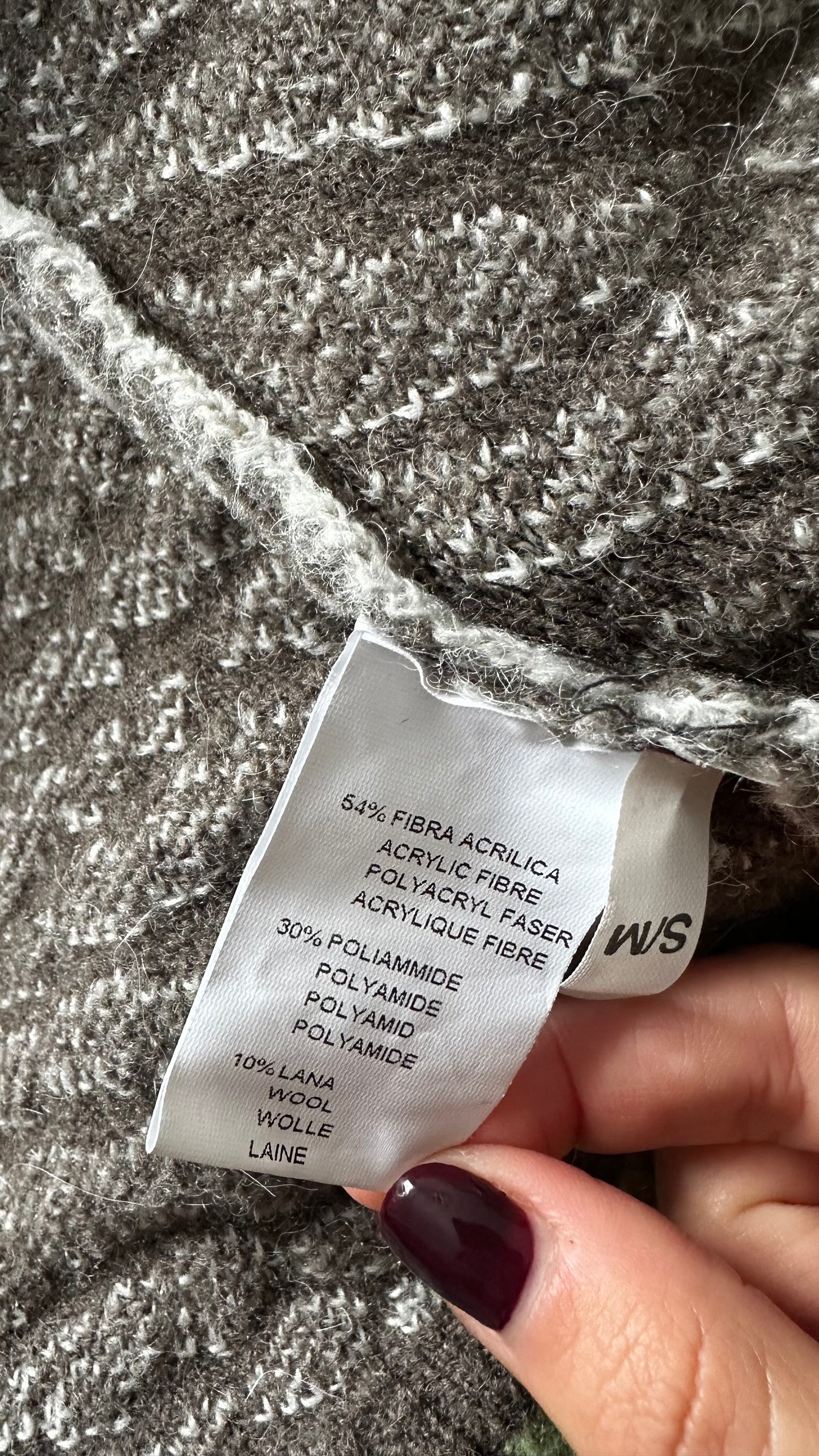 Cocogio mink cream animal print knitted cardigan jumper large UK 12 vgc