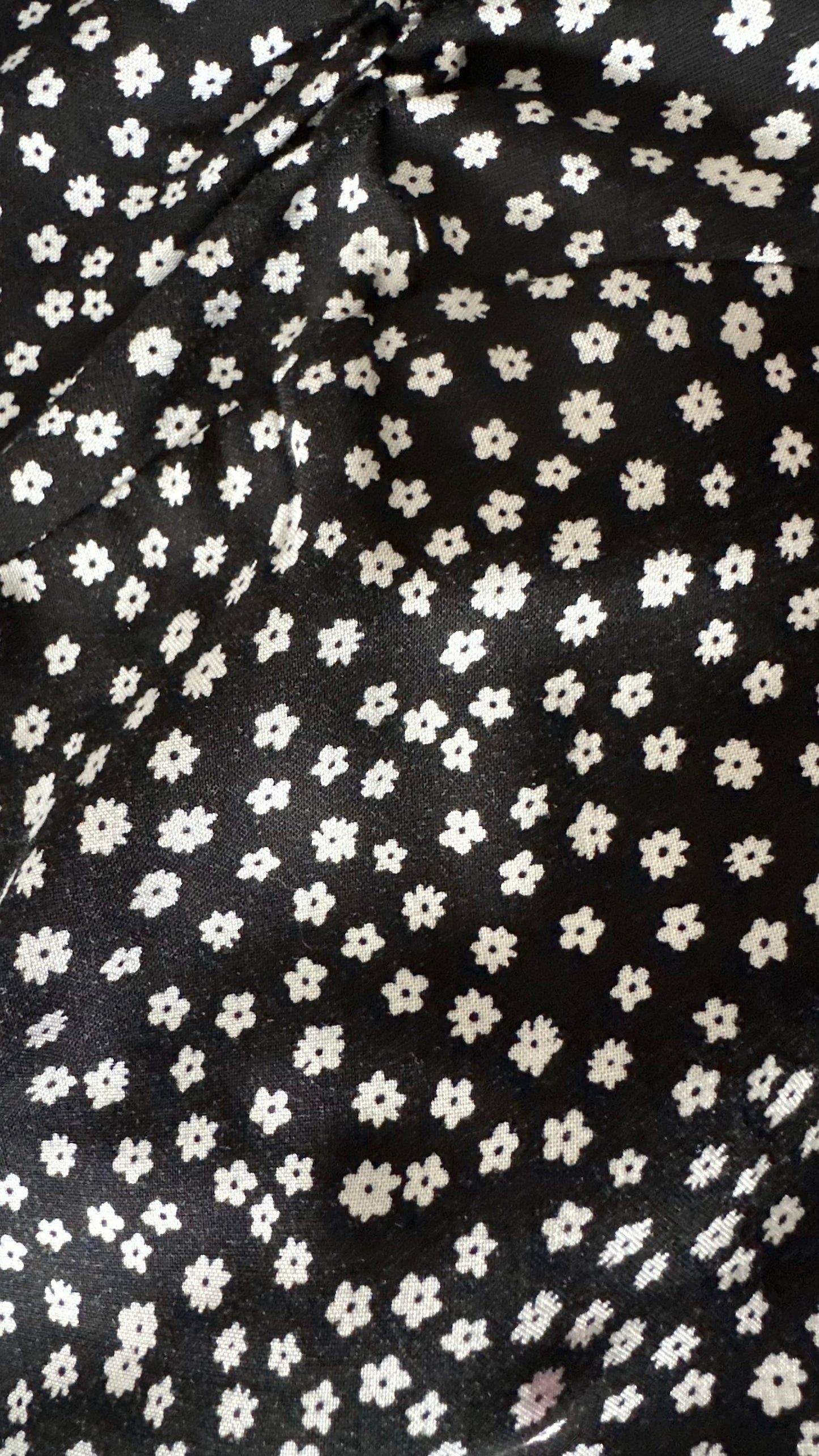 Nobody’s Child black white floral side split midi long dress large UK 12 new bnwt w24