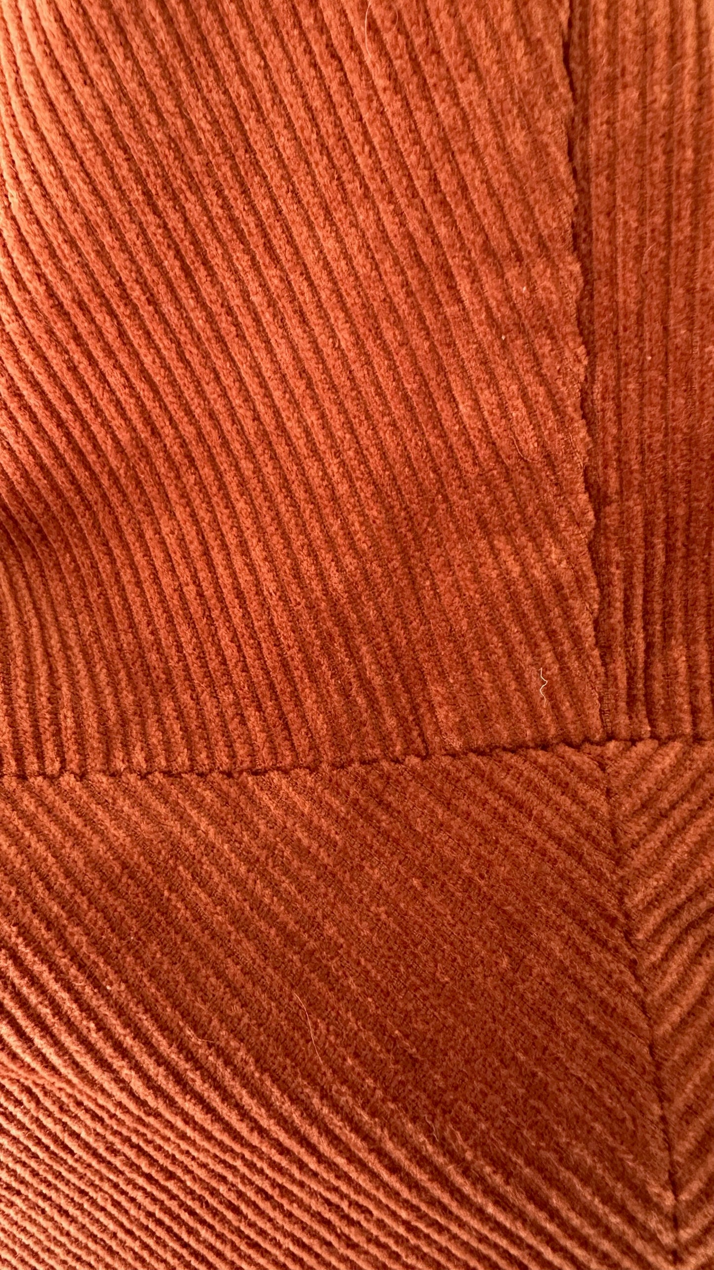 Oliver bonas burnt orange corduroy zip up mini dress extra large UK 14 vgc w25
