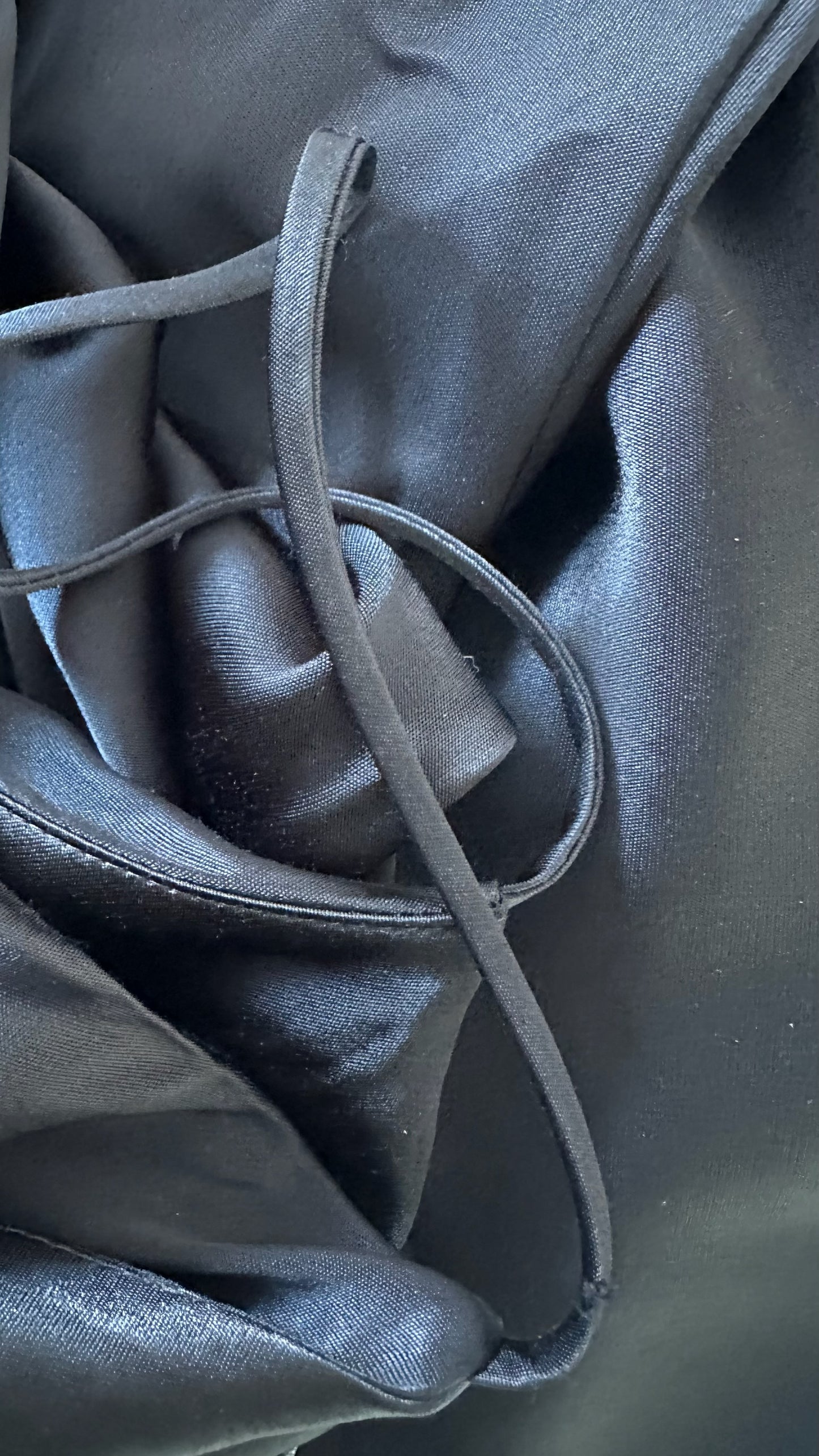 Zara black slip maxi event dress extra large UK 14 vgc w25