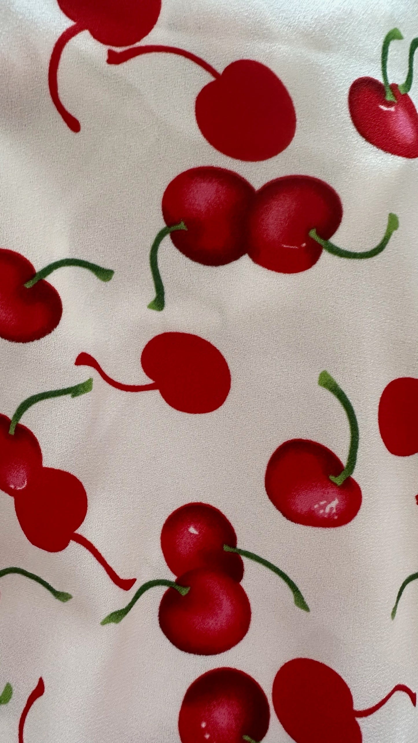 Essentiel Antwerp pink red cherry print fruit top small UK 8 vgc
