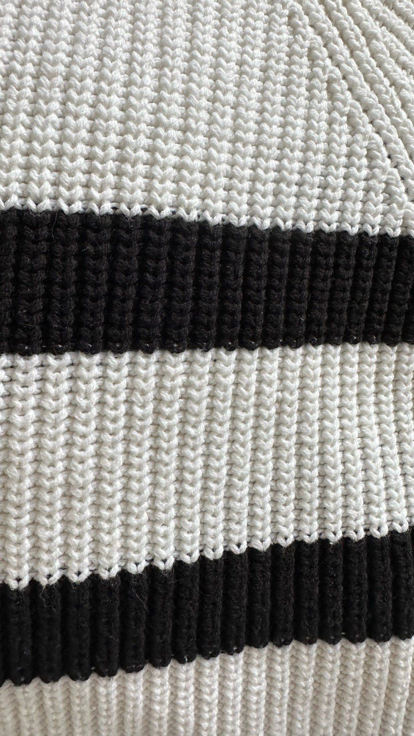 Selected femme @ Anthropologie black white striped knitted top medium UK 10-12 vgc w25