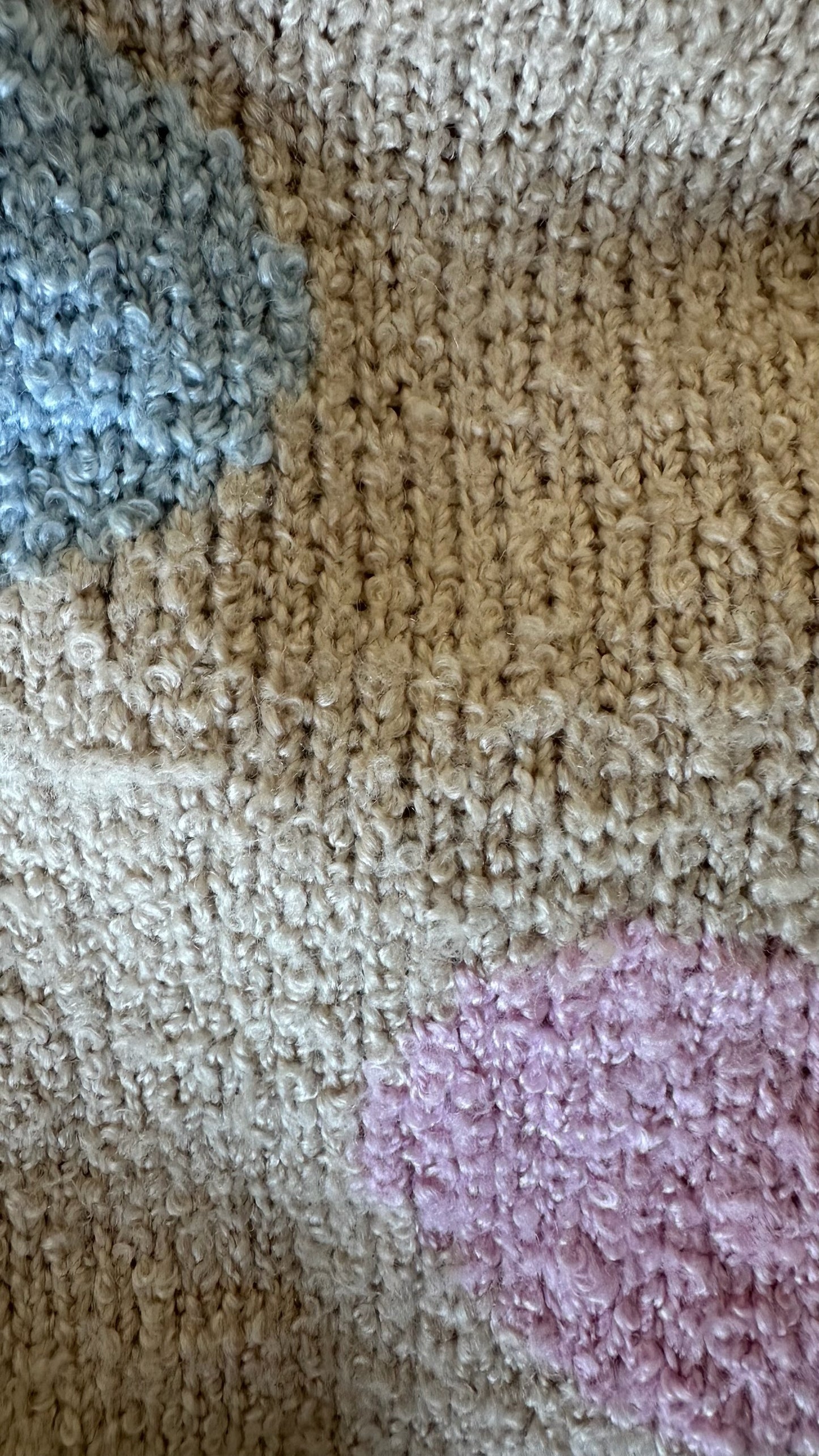 & other stories beige pink polka dot wool blend knitted jumper large UK 12 vgc w25