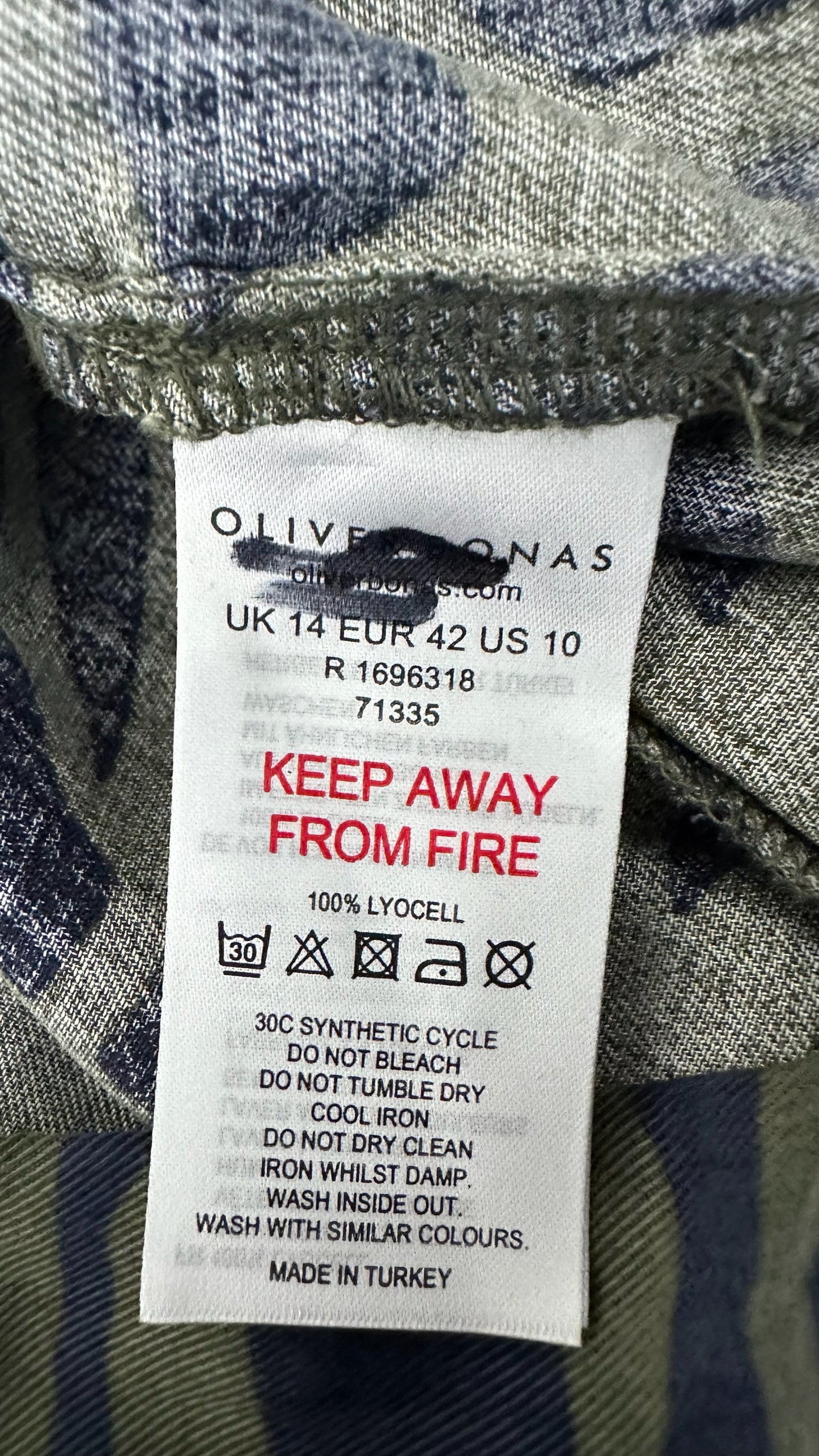 Nobody's child navy blue cable knit cardigan large UK 12 vgc w25