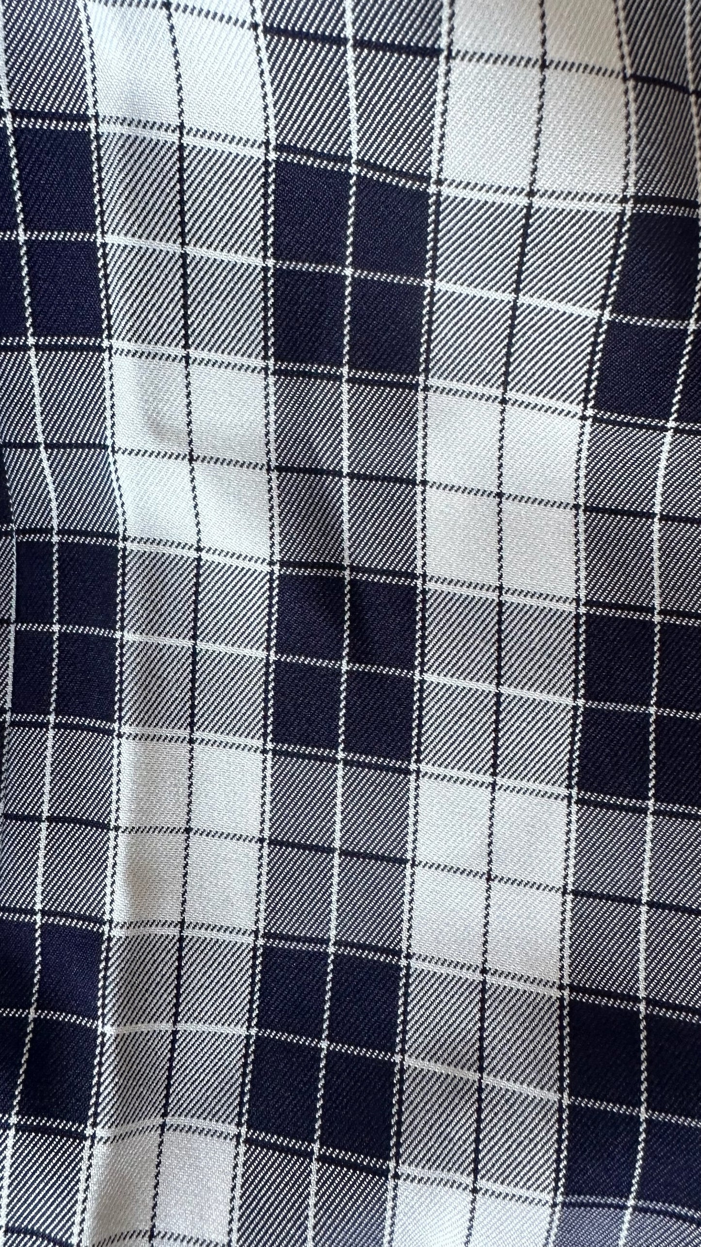 Somerset by Alice Temperley navy blue and white gingham check jumpsuit playsuit small medium UK 8-10 vgc