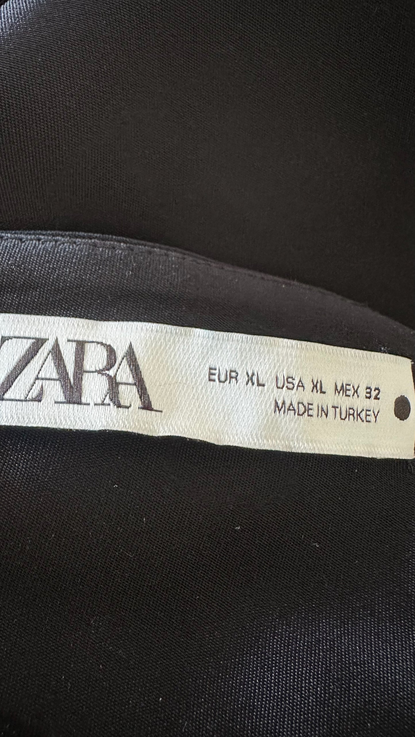 Zara black slip maxi event dress extra large UK 14 vgc w25