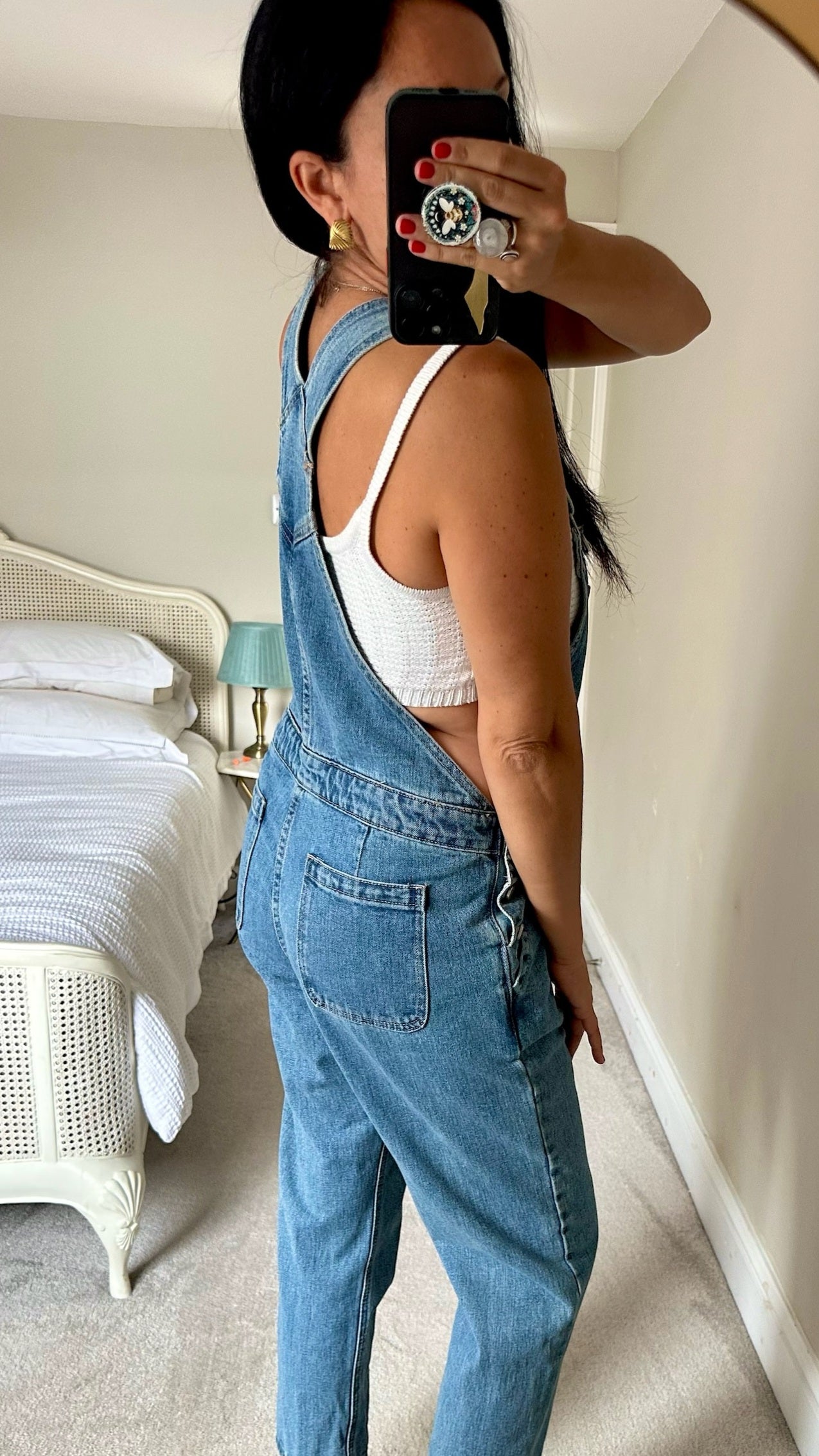 Asos denim jumpsuit playsuit large UK 12 vgc w25