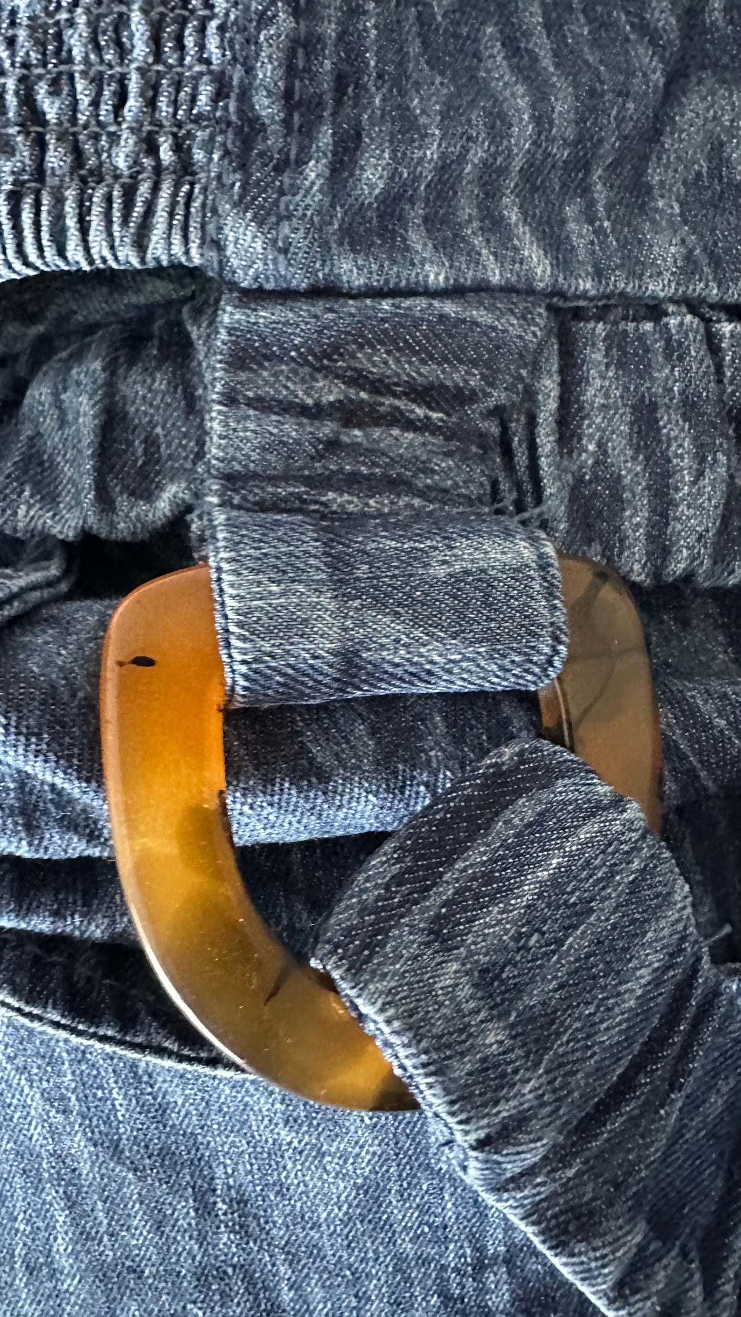 Pilcro @ Anthropologie blue denim animal print mini holiday casual dress medium UK 12-14 vgc