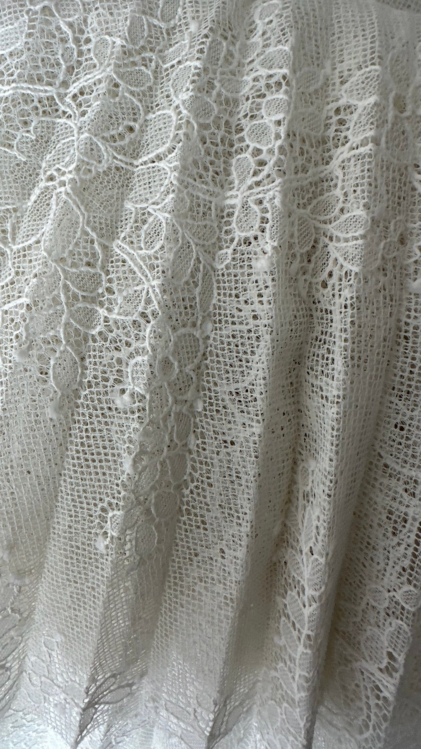 &Other stories white lace pleated eventing top medium M UK 10 excellent used condition