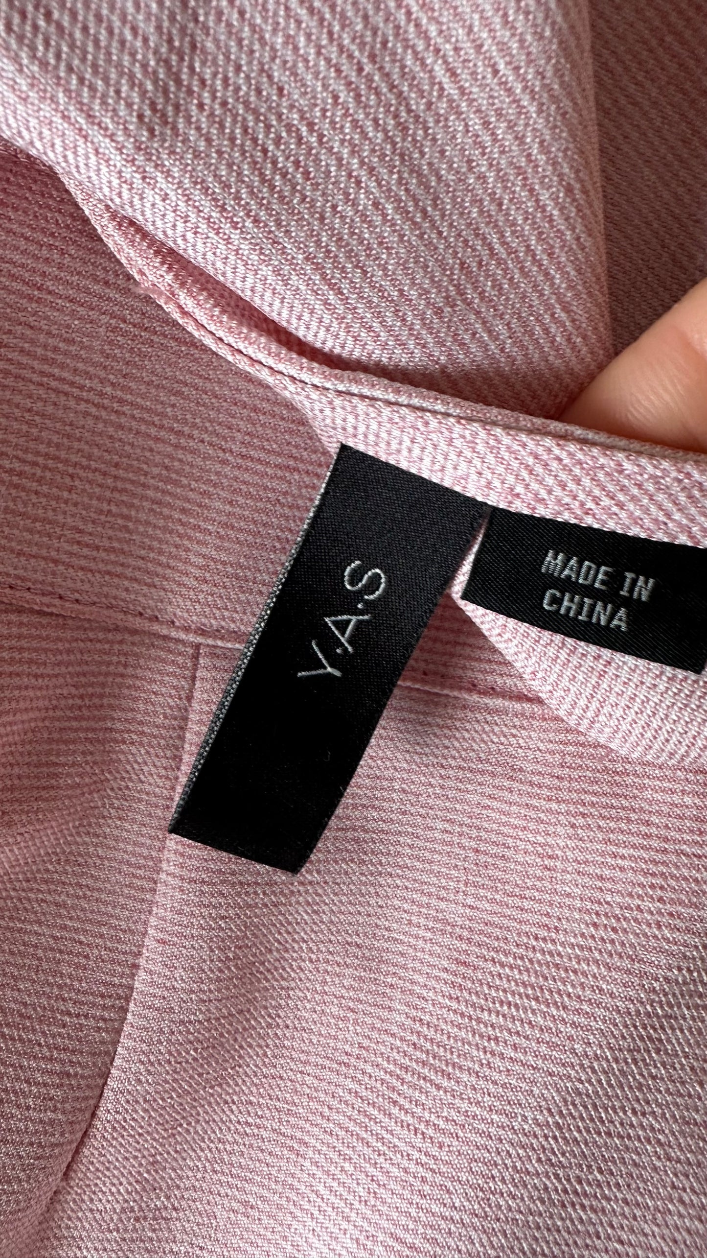 YAS rose soft pink jumpsuit boiler suit medium UK 10-12 vgc holiday