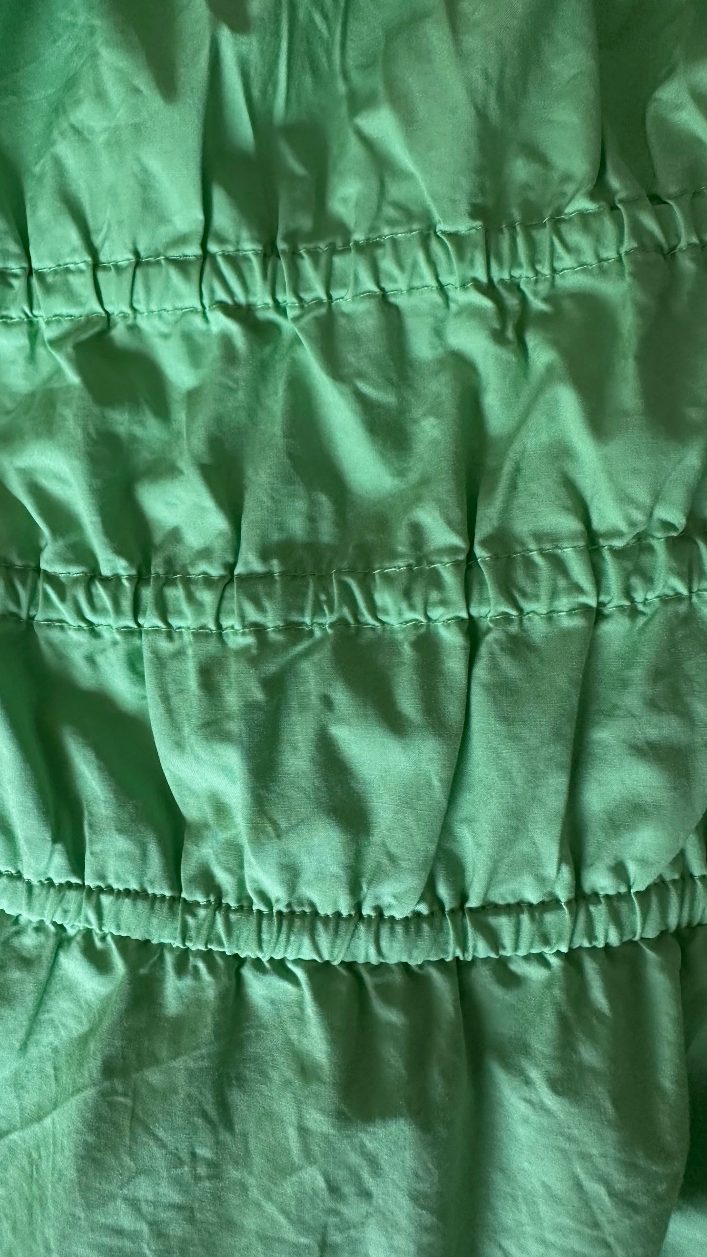 Second female @Anthropologie lime green shirred bust maxi holiday dress Large UK 14-16 excellent used condition