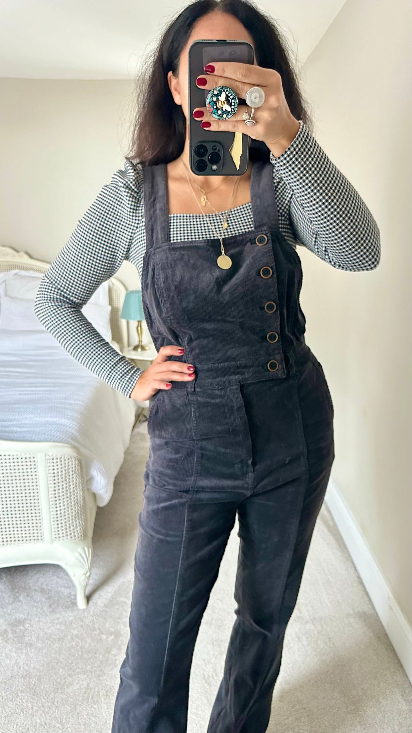 Pilcro @ Anthropologie corduroy jumpsuit Playsuit dungarees UK 12 vgc