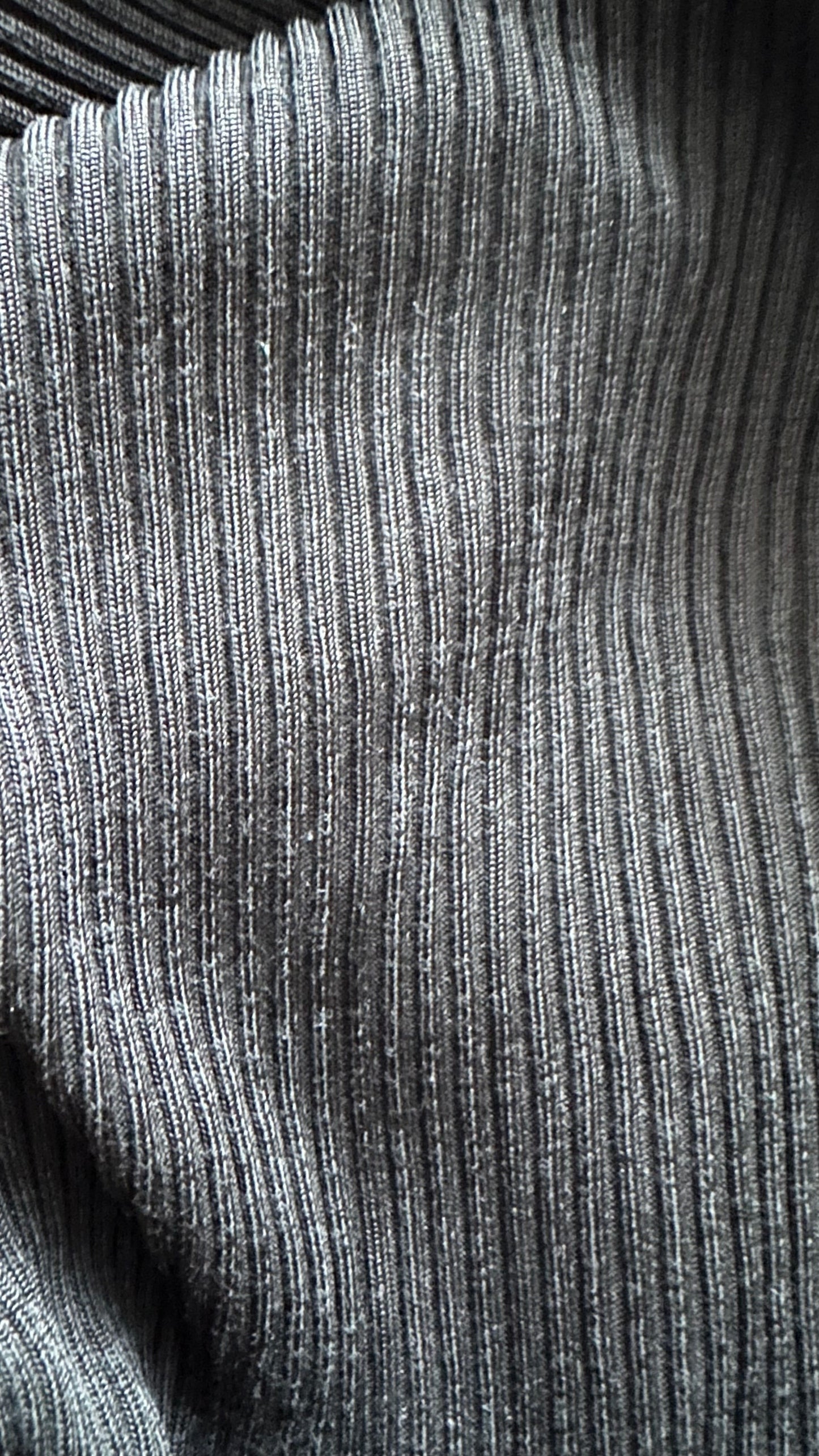 & other stories black ribbed side split midi dress small UK 8-10 vgc