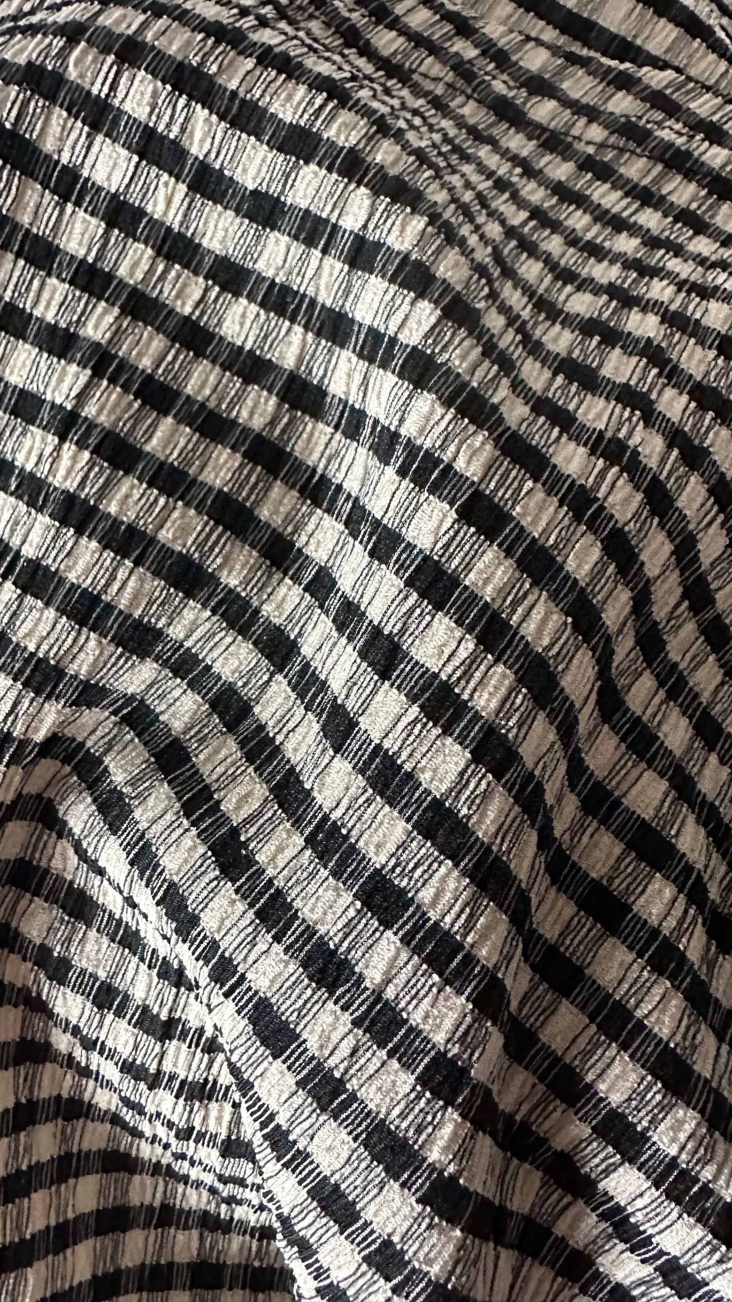 Selected Femme @ Anthropologie black cream gingham check wrap dress medium UK 12-14
