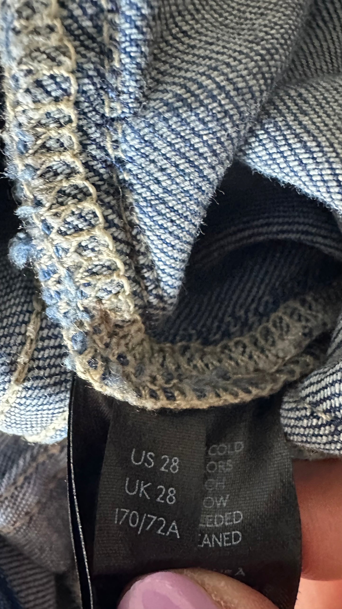 Pilcro @ Anthropologie blue denim jeans dungarees trousers UK 10 small vgc jumpsuit