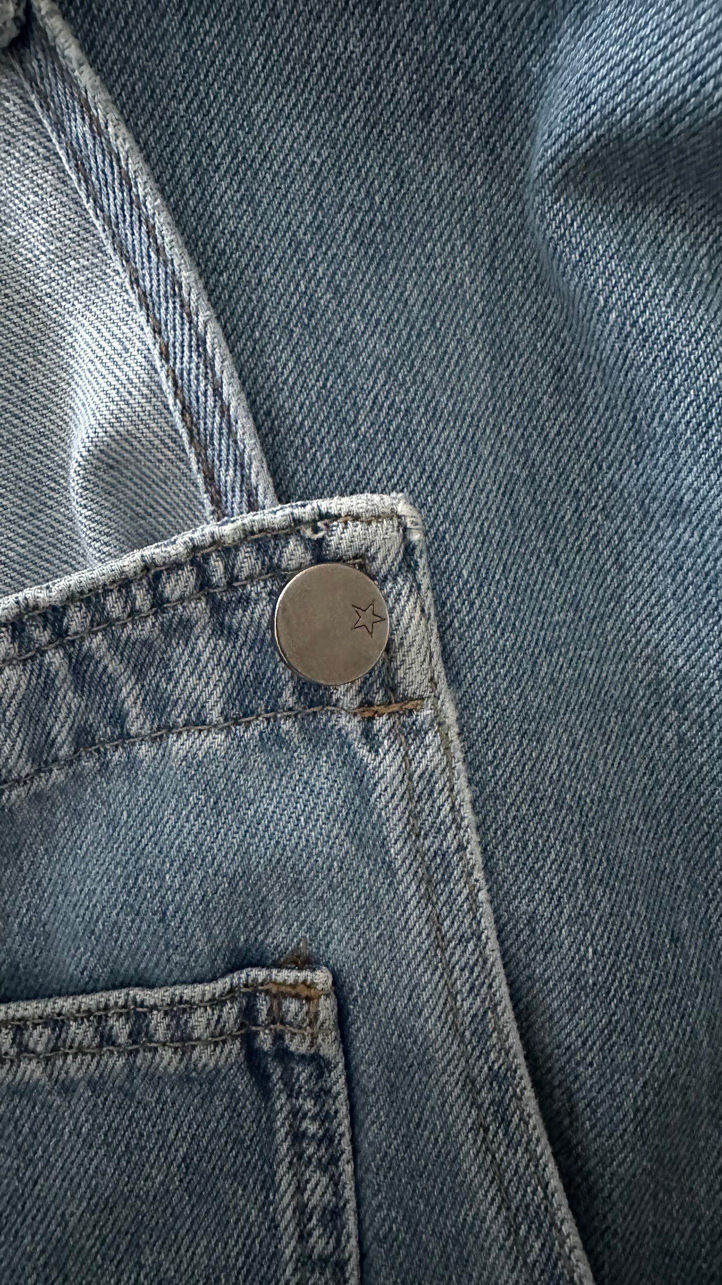 HUSH light blue denim jeans dungarees jumpsuit small UK 8 vgc