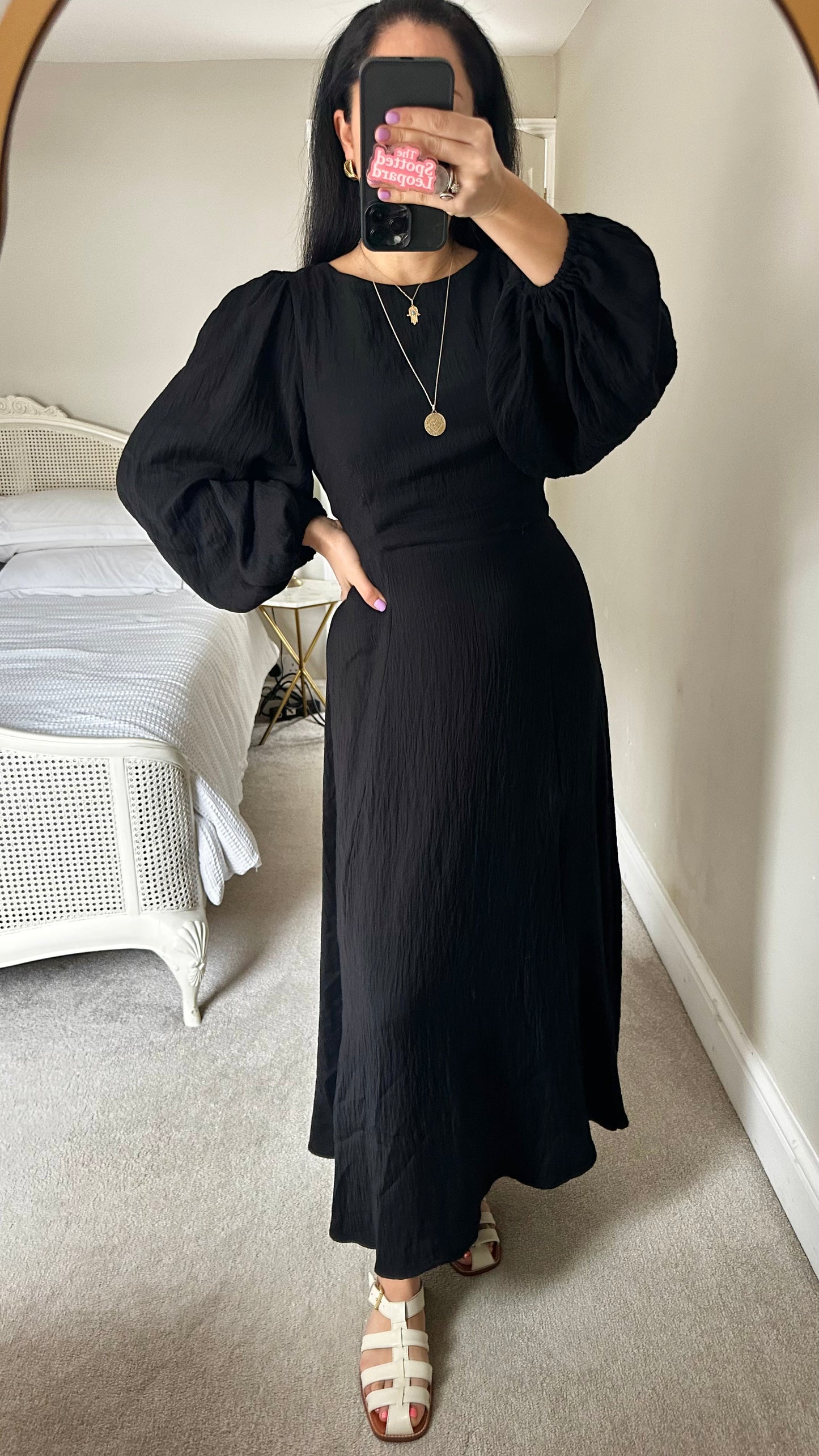 Nobody’s Child black tie back event dress maxi long midi UK 12 14 medium linen blend