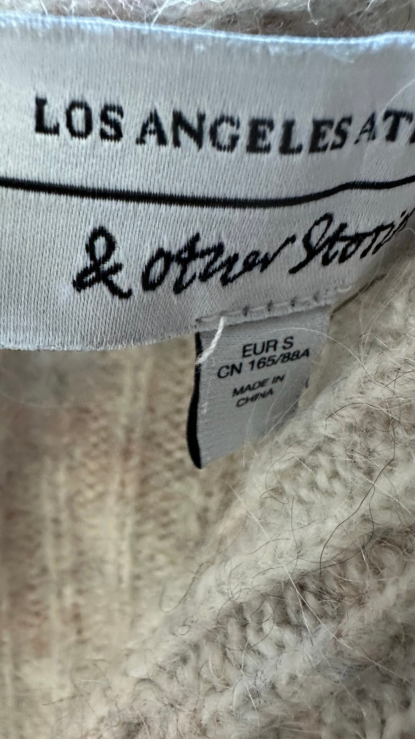 &Other stories grey pink multicoloured alpaca blend knitted cardigan small medium SM UK 8-10