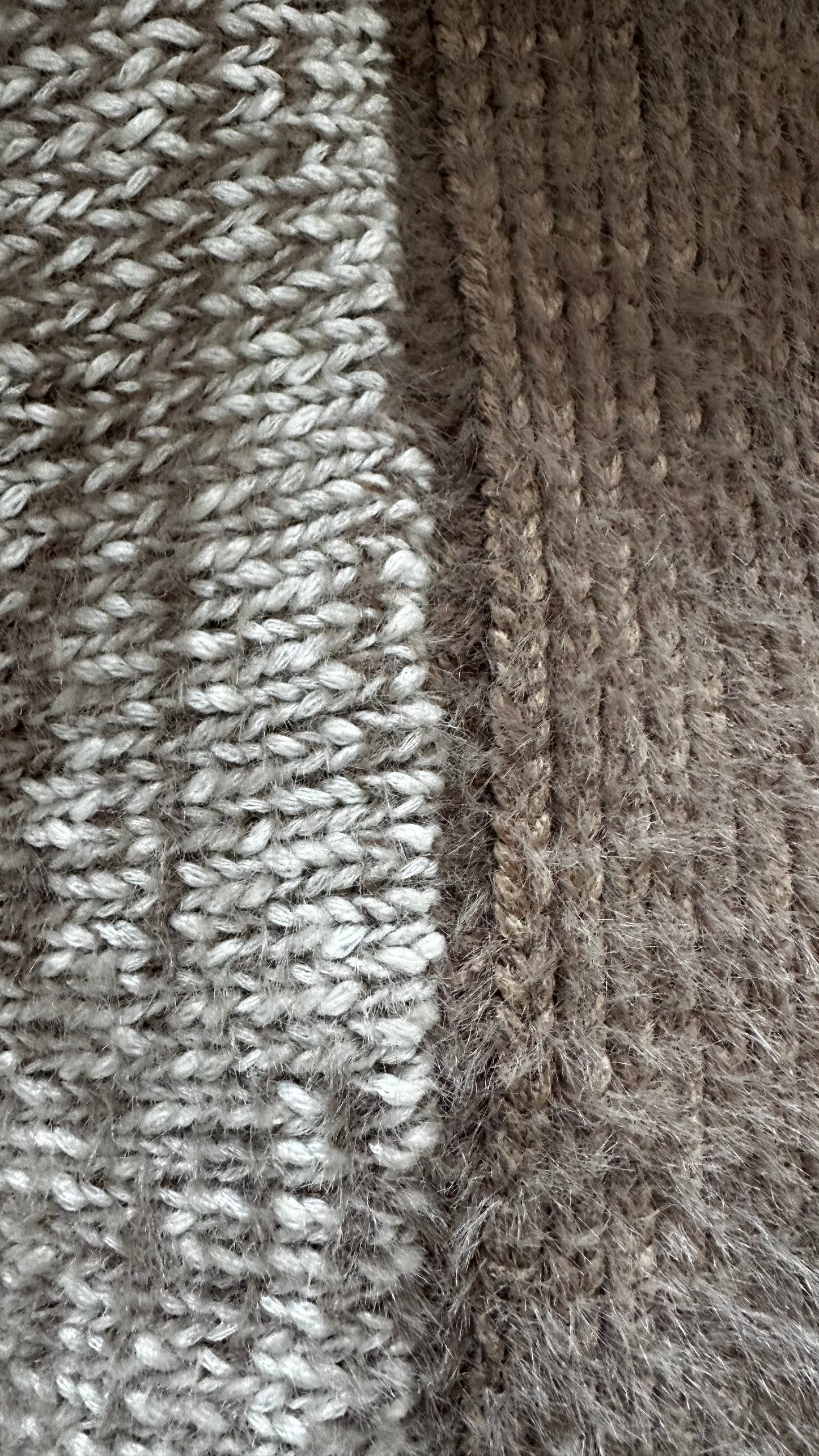 Anthropologie beige cream brown cardigan jumper knitted small medium UK 10 new