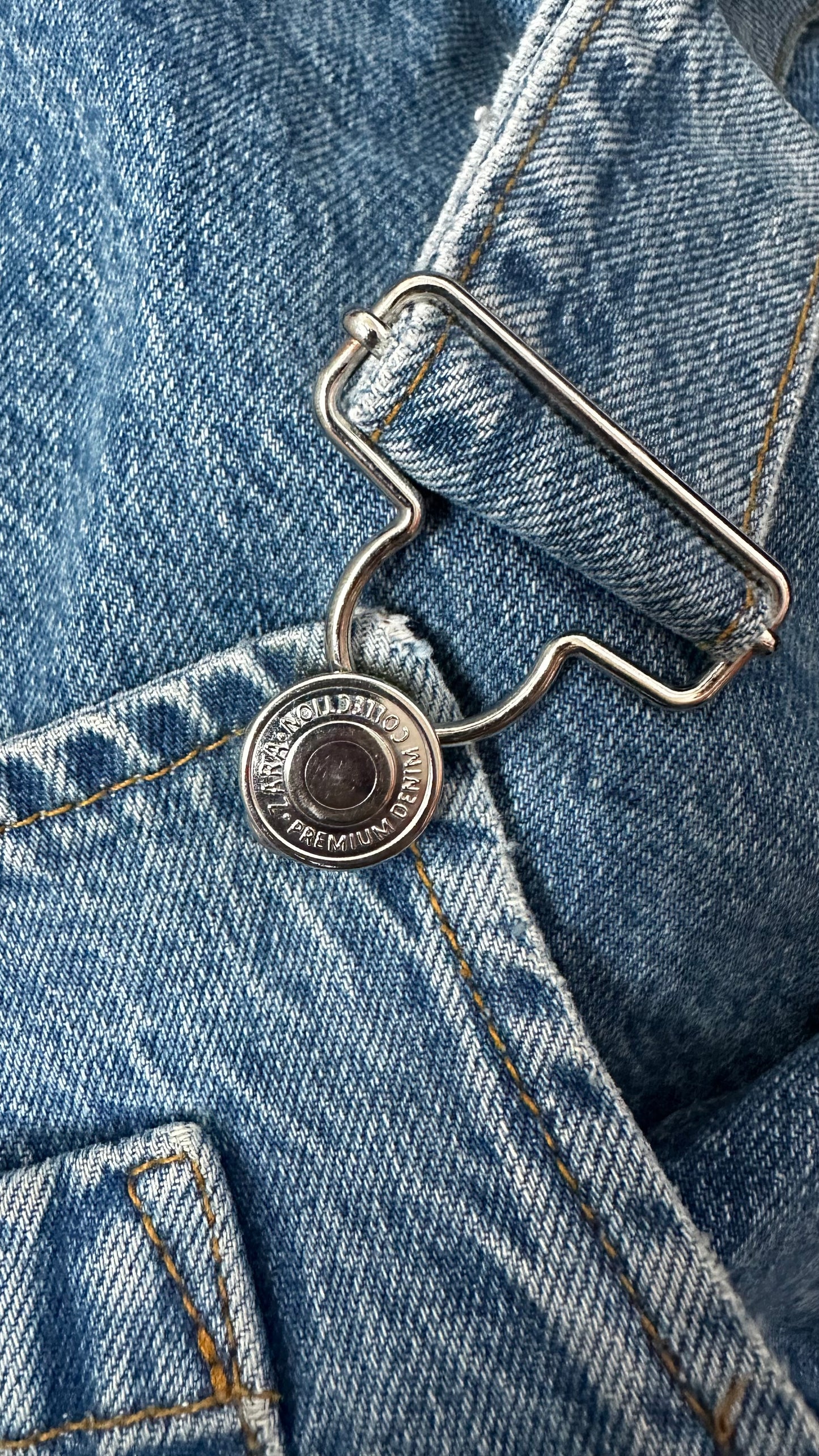 Zara light blue wide leg dungarees jumpsuit playsuit jeans small UK 8-10 vgc