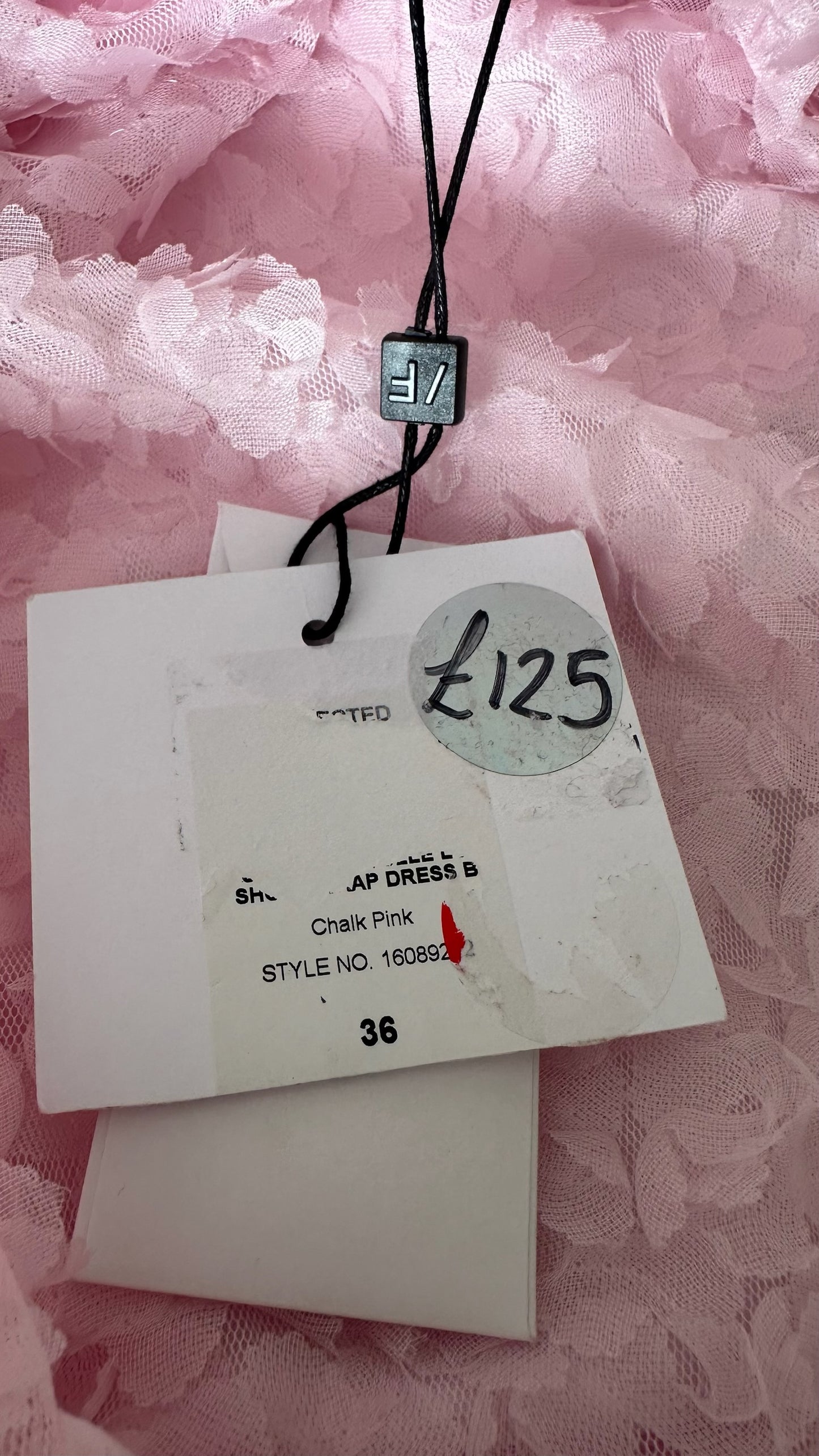 Selected Femme @ Anthropologie rose pink applique wedding guest event dress small UK 8  new bnwt
