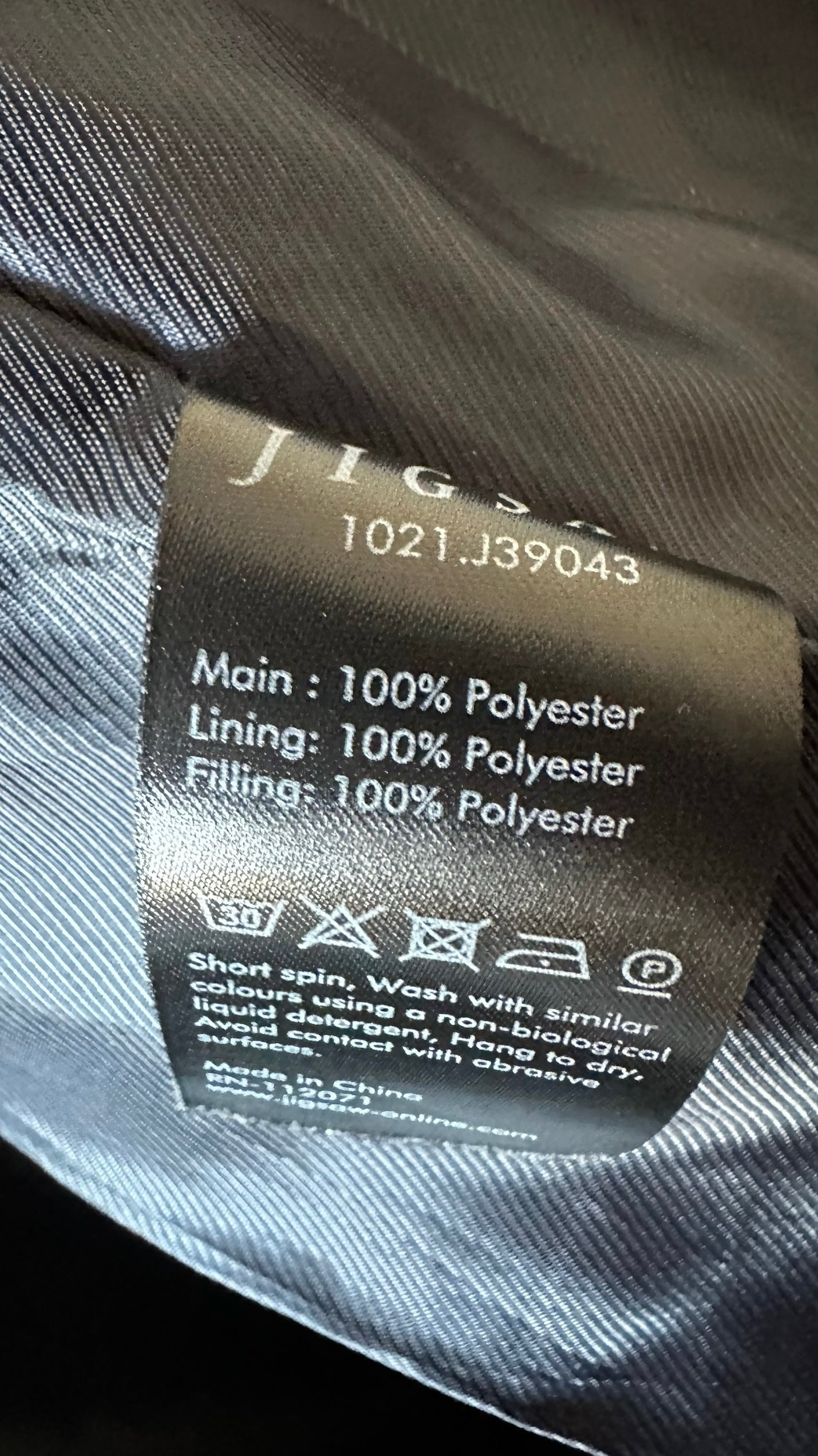 Jigsaw black puffer jacket coat M medium UK 10 excellent used condition