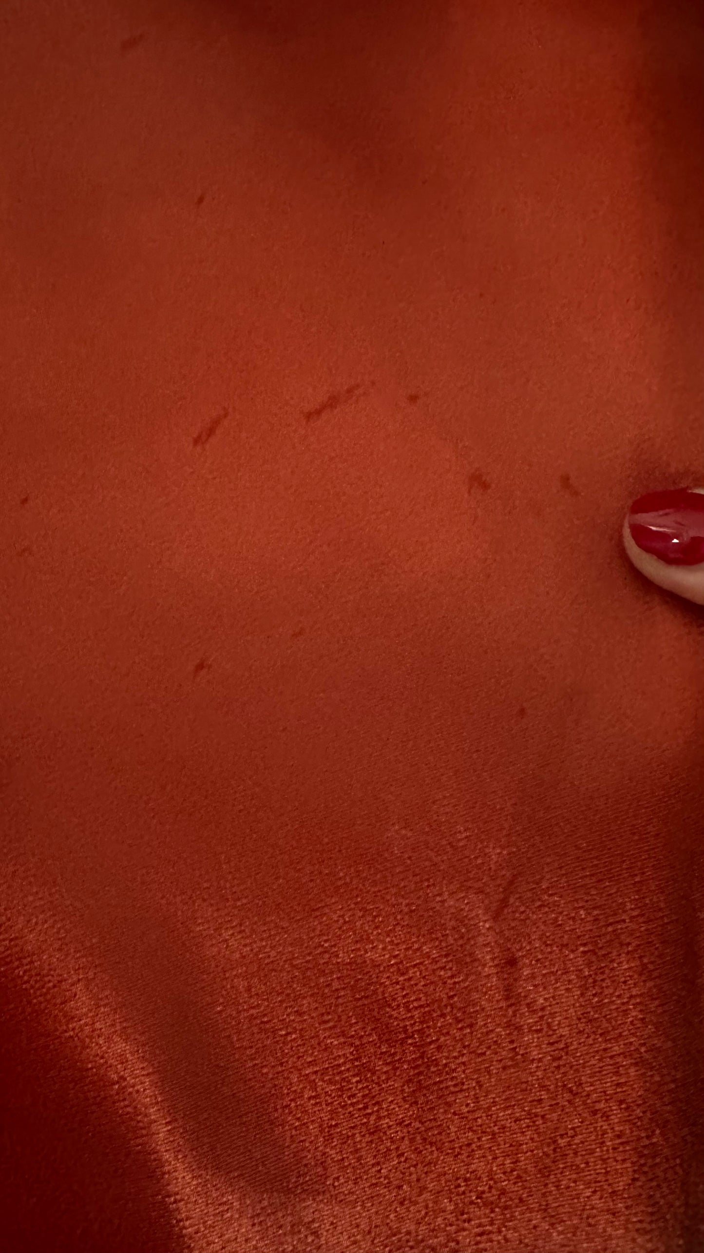 Anthropologie burnt orange strapless slip maxi wedding guest event dress medium UK 14 vgc