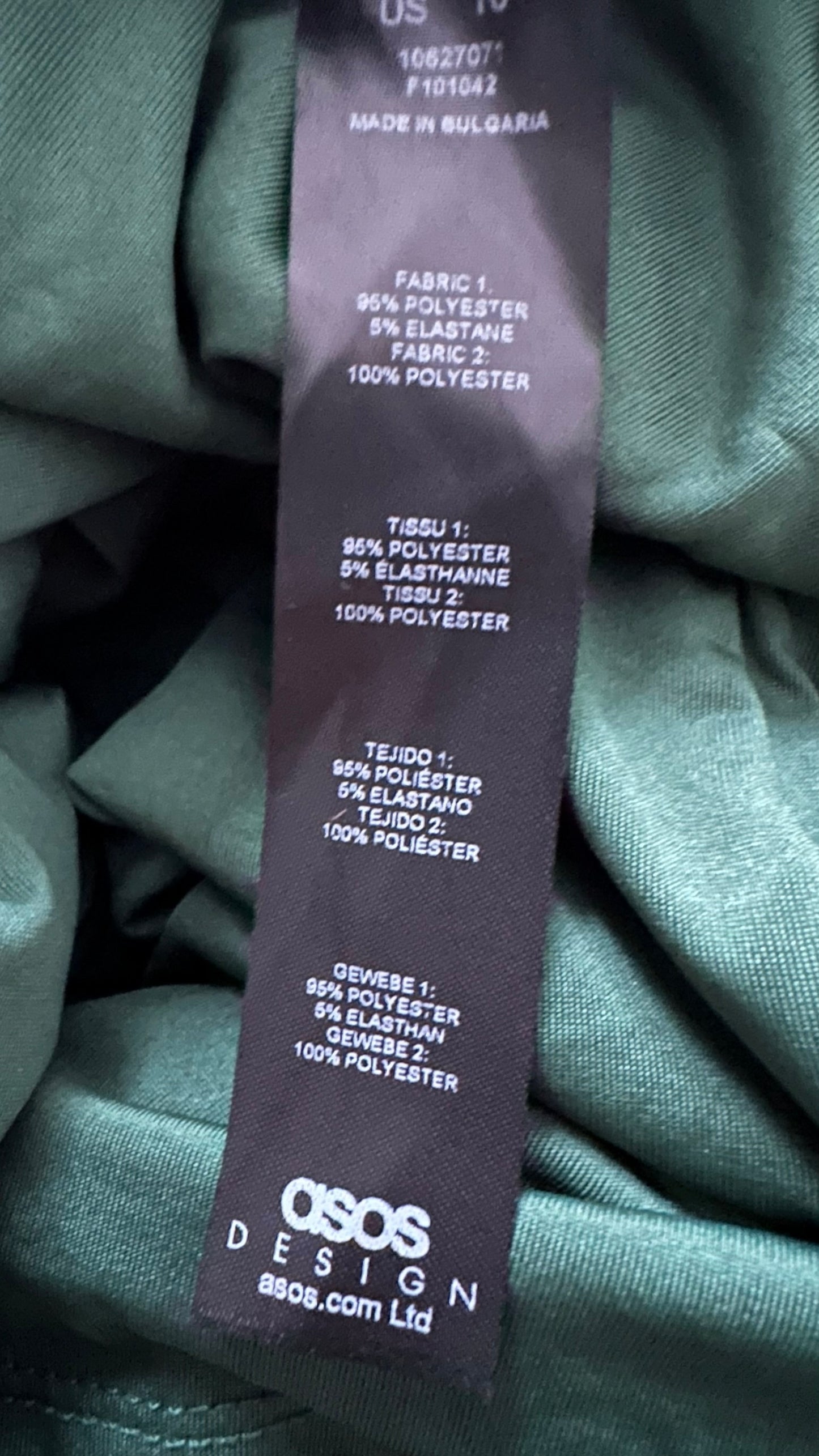 ASOS forest green sequin low back mini dress extra large XL UK 14 Christmas XMS25