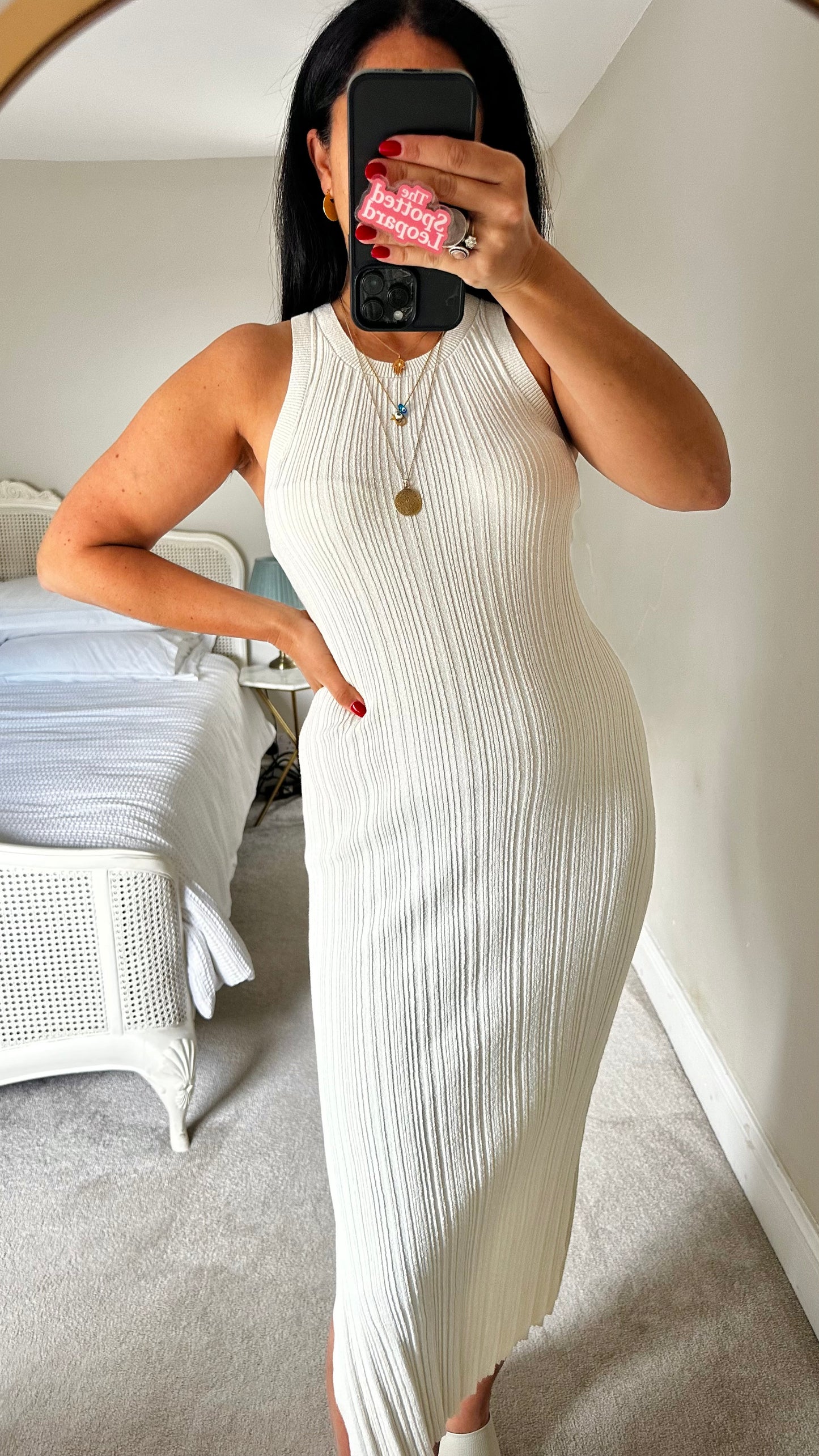 & other stories quite ribbed midi long dress small UK 8 10 vgc