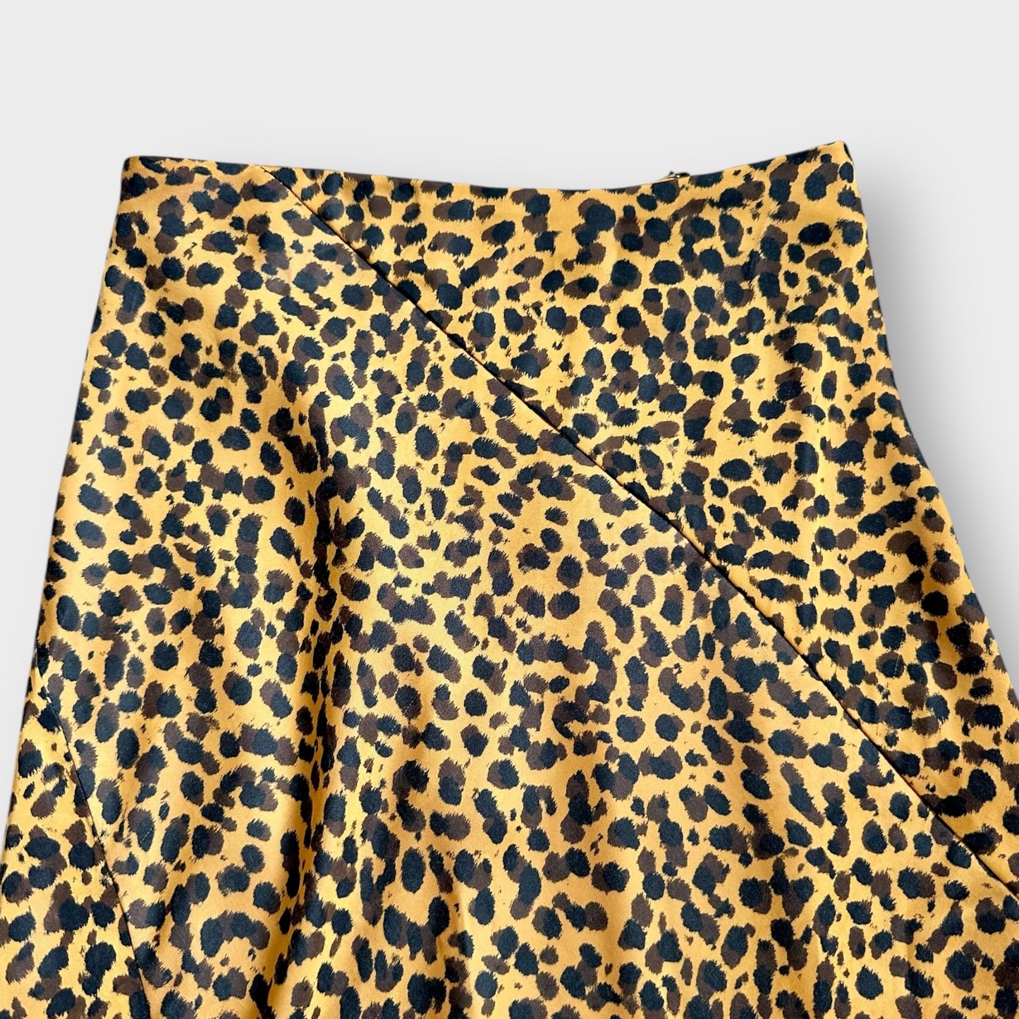 & other stories animal print leopard print midi skirt small xs UK 6 vgc