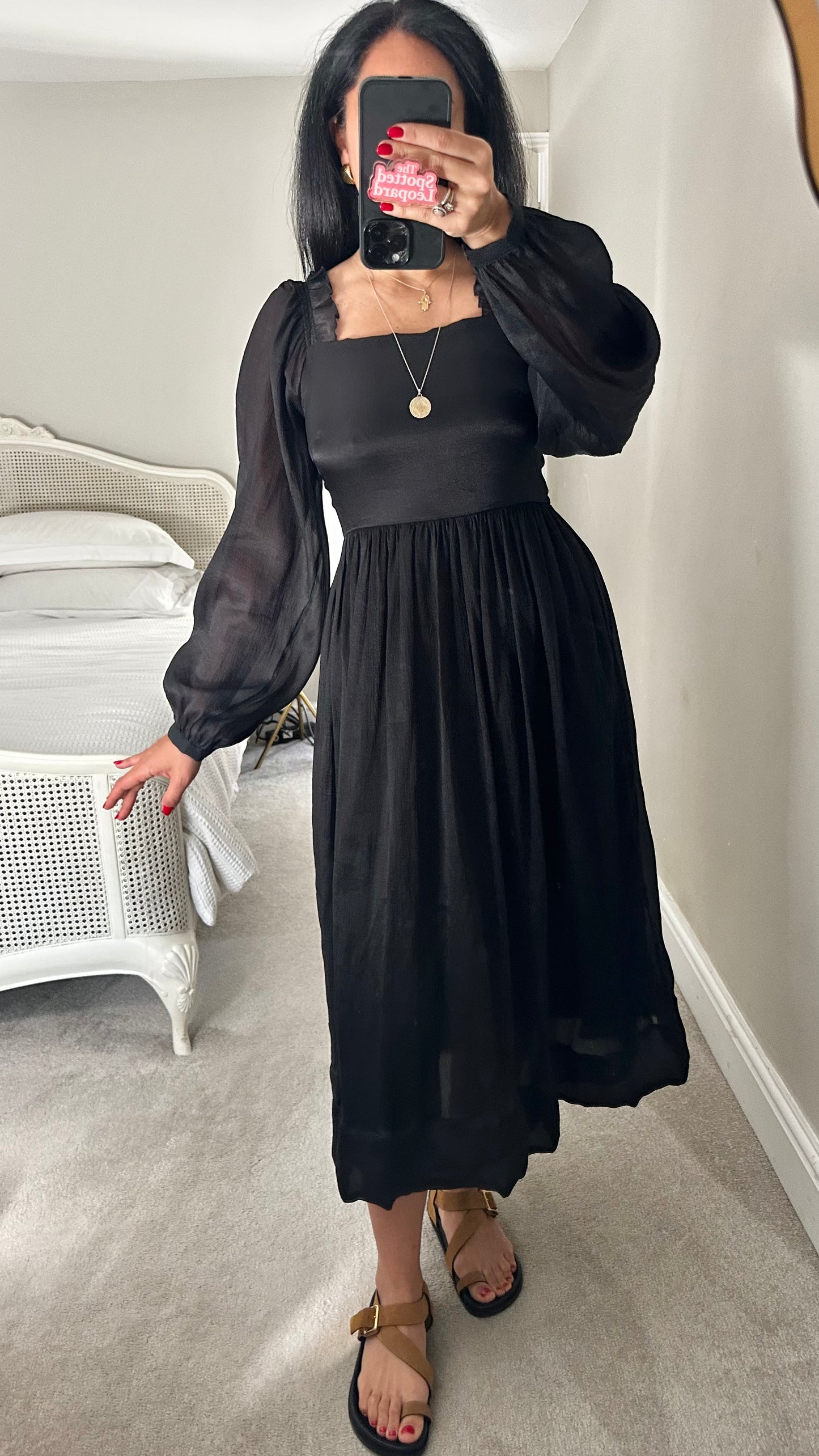 Selected Femme @ Anthropologie black event midi dress small medium UK 10-12 vgc
