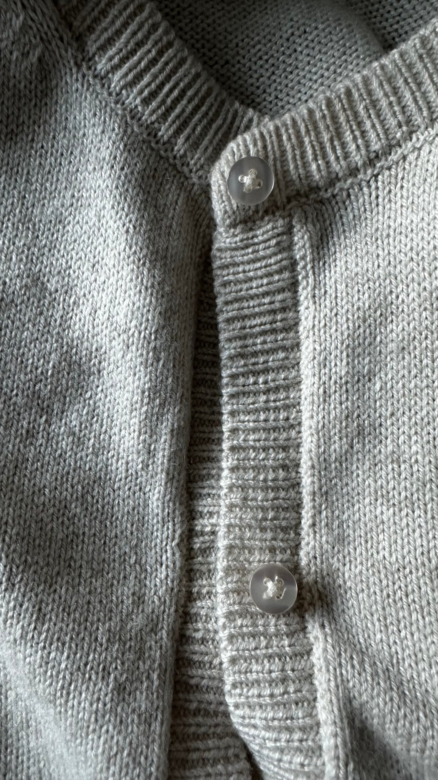 Selected Femme @ Anthropologie cream stone wool blend knitted cardigan jumper medium UK 12 vgc