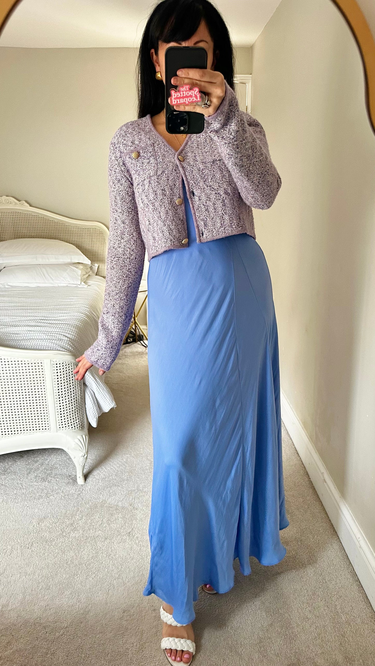 Essentiel Antwerp light blue maxi long dress small /medium UK 10-12 wedding guest event holiday vgc