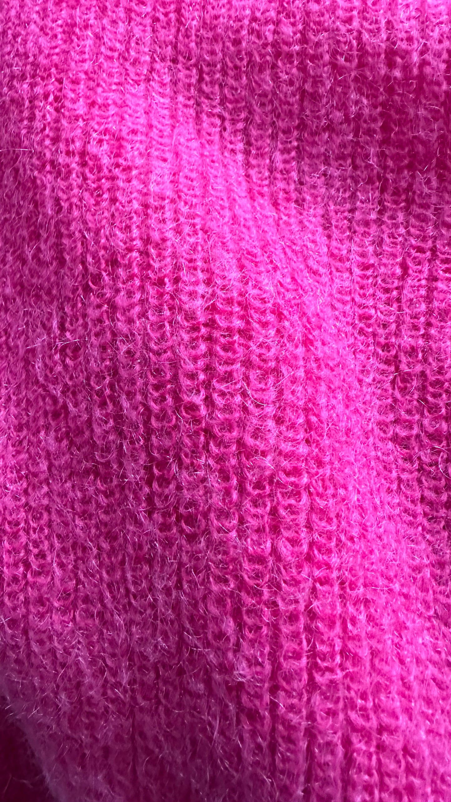 & other stories fuschia pink mohair wool blend knitted slouchy jumper medium UK 10-12 new bnwot