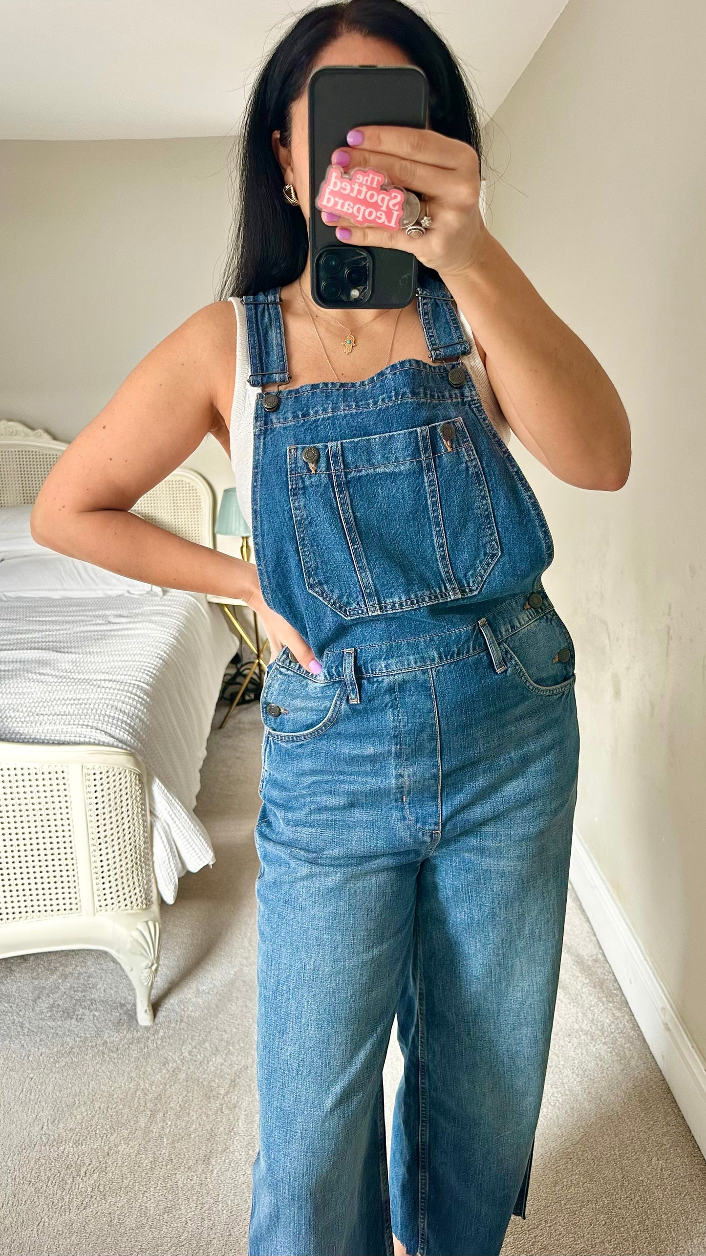 Topshop navy blue denim jeans dungarees playsuit jumpsuit small UK 10 vgc