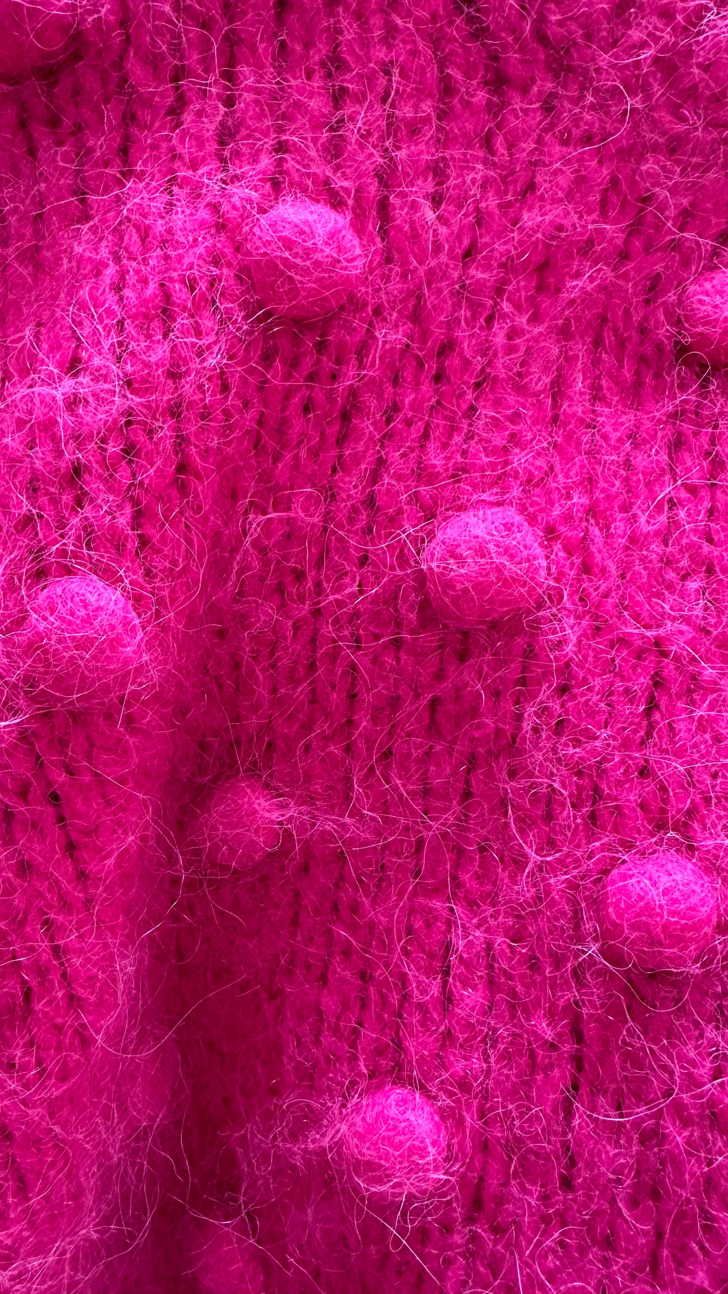 & other stories fuschia pink knitted alpaca blend jumper large UK 12 vgc