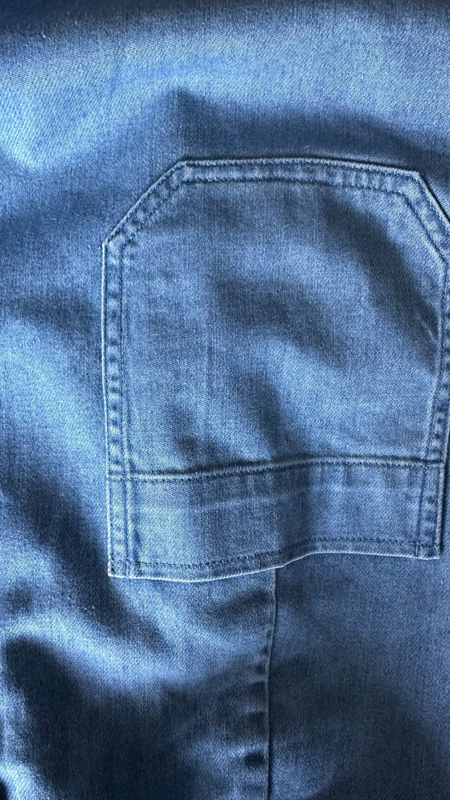 Whistles denim blue trouser suit jumpsuit play suit small UK 10 vgc