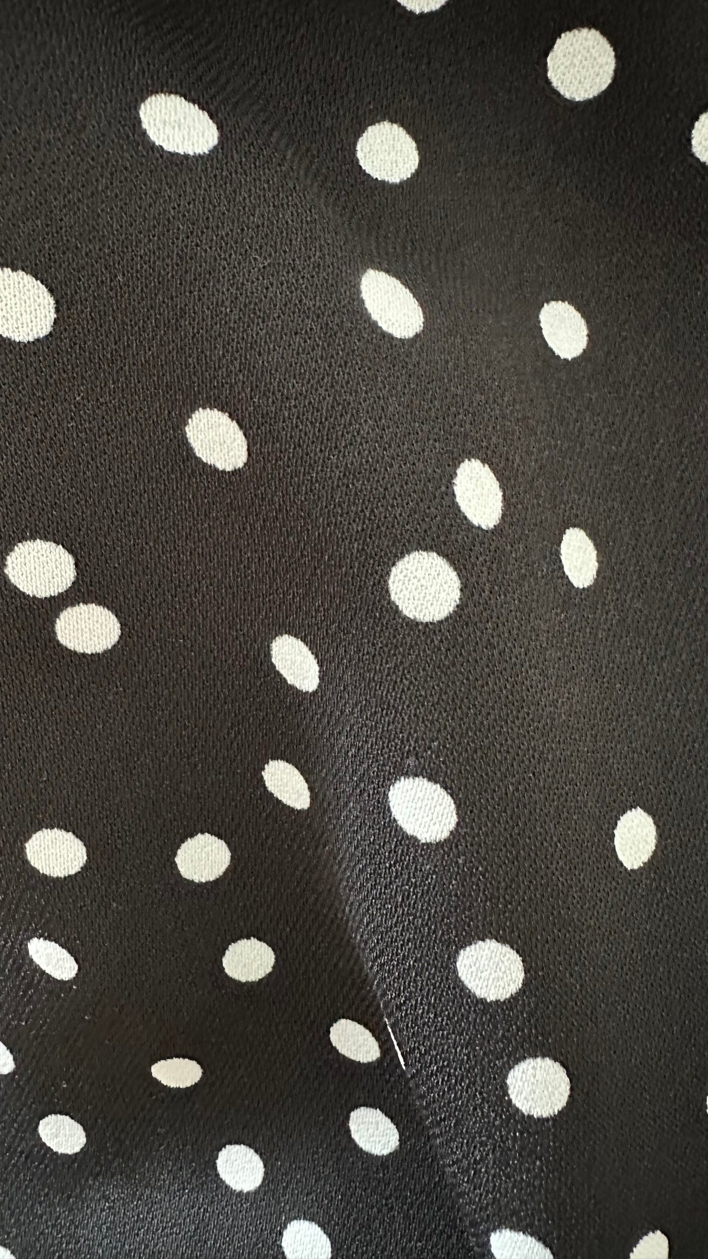 Warehouse black white polka dot jumpsuit Playsuit large UK 10 vgc