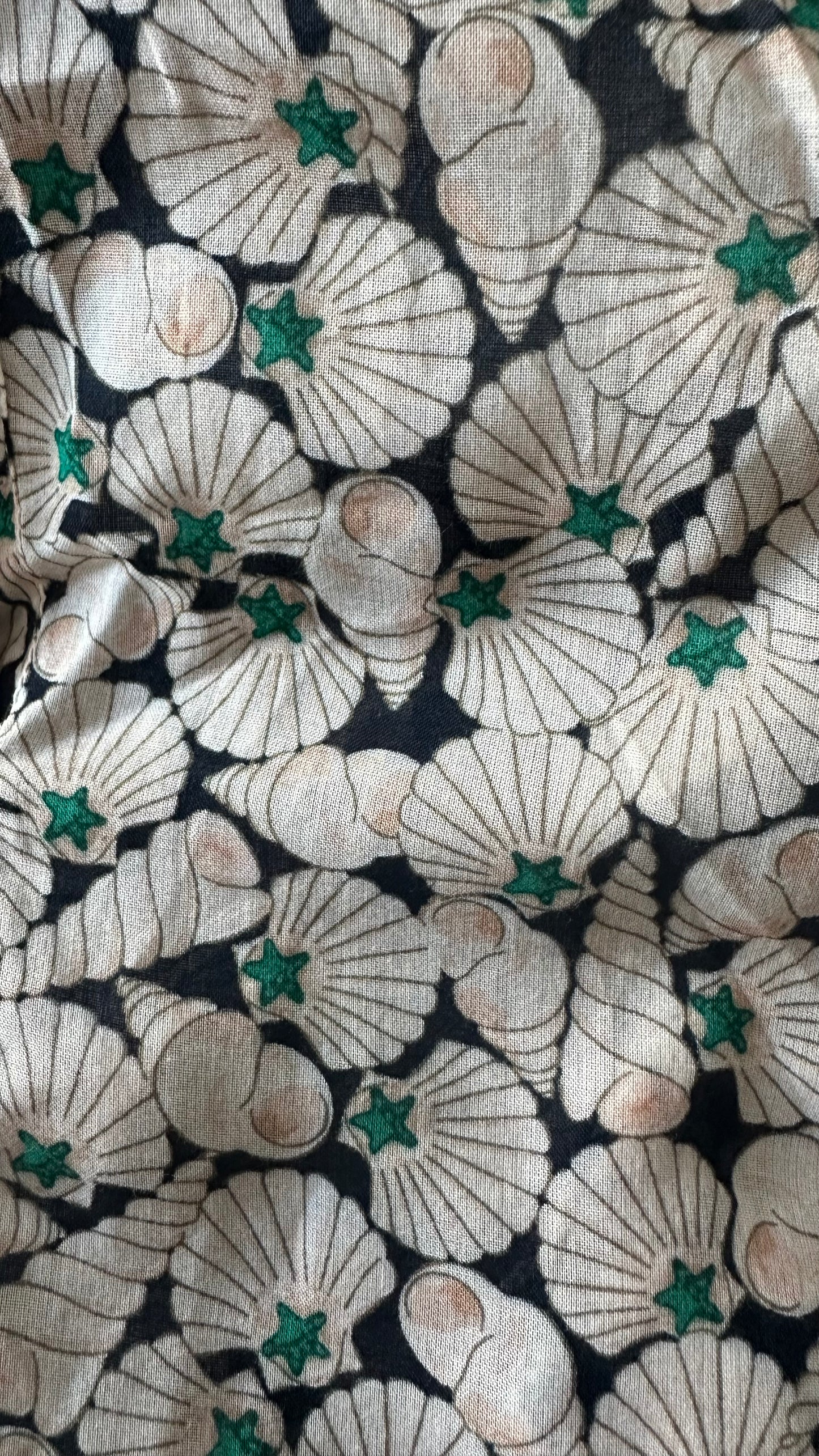 Hush shell seaside print maxi long cotton dress tiered extra small UK 6-8 vgc