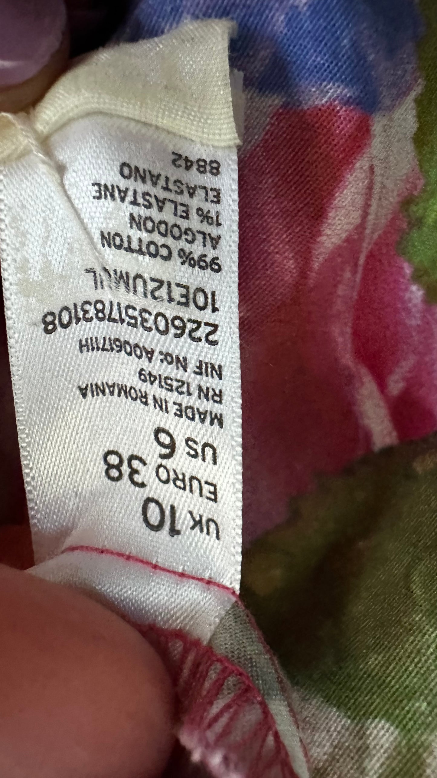 Topshop Vogue pink blue floral corset mini dress small UK 10 vgc event